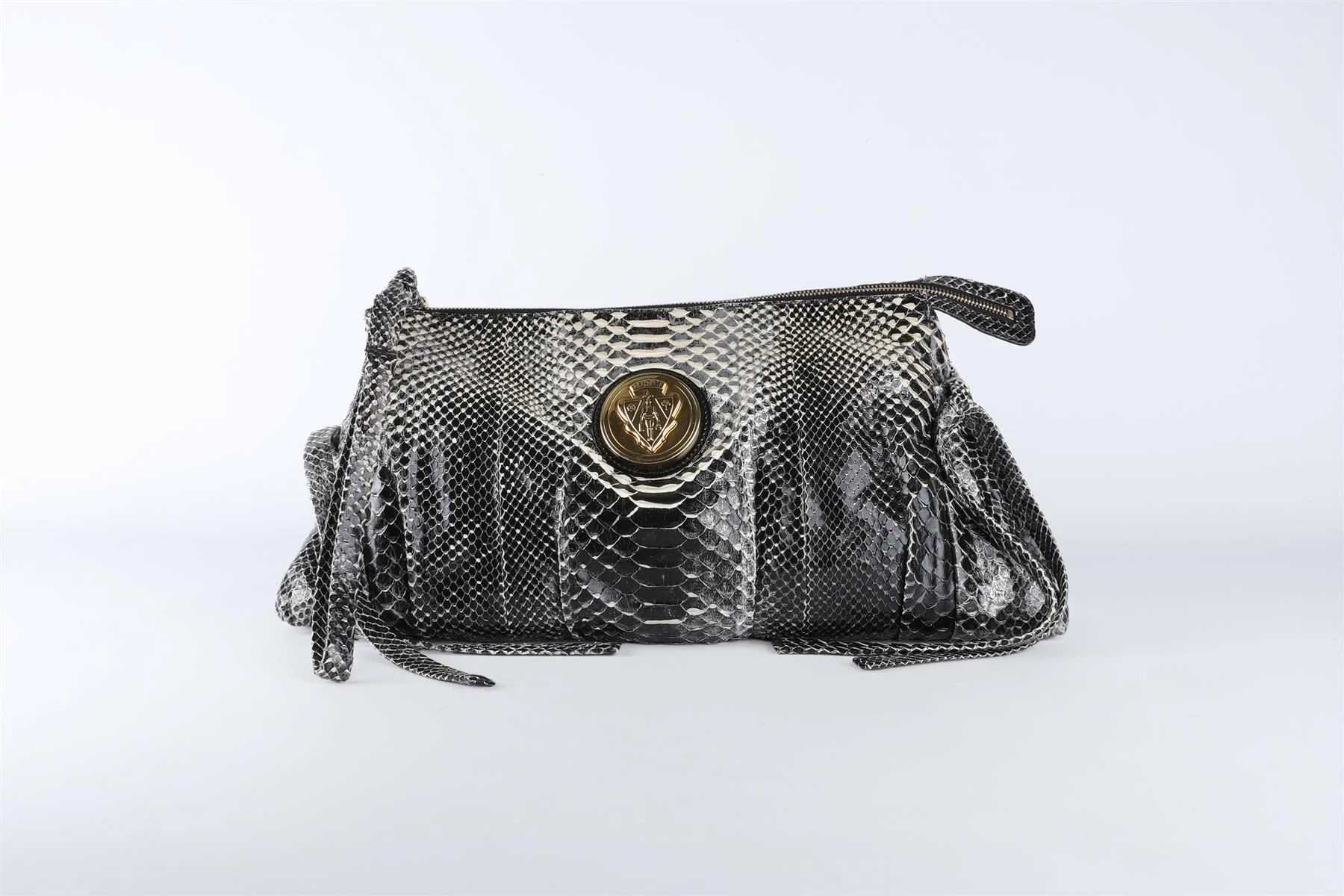 GUCCI BLACK HYSTERIA PYTHON CLUTCH - Image 2