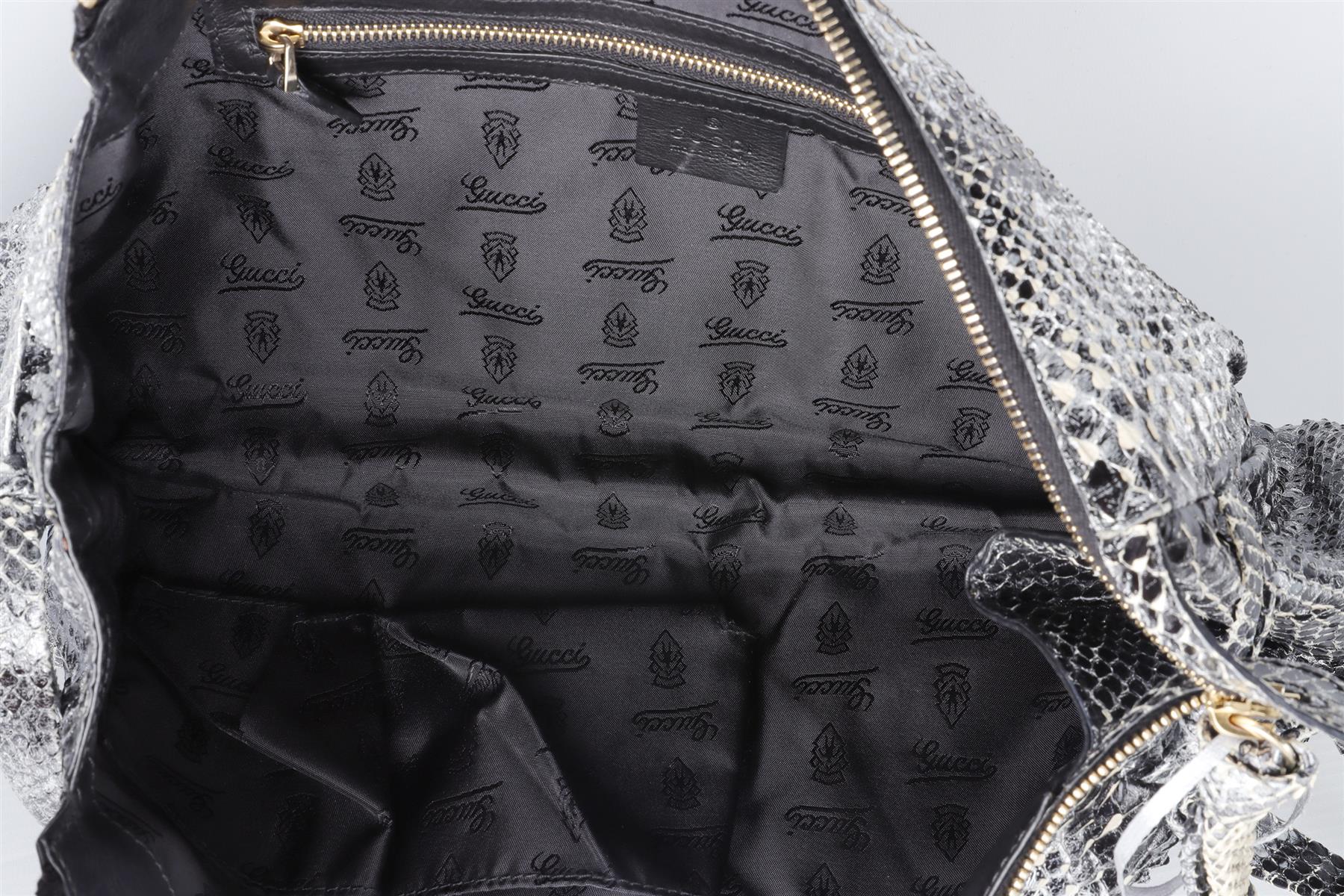 GUCCI BLACK HYSTERIA PYTHON CLUTCH - Image 9