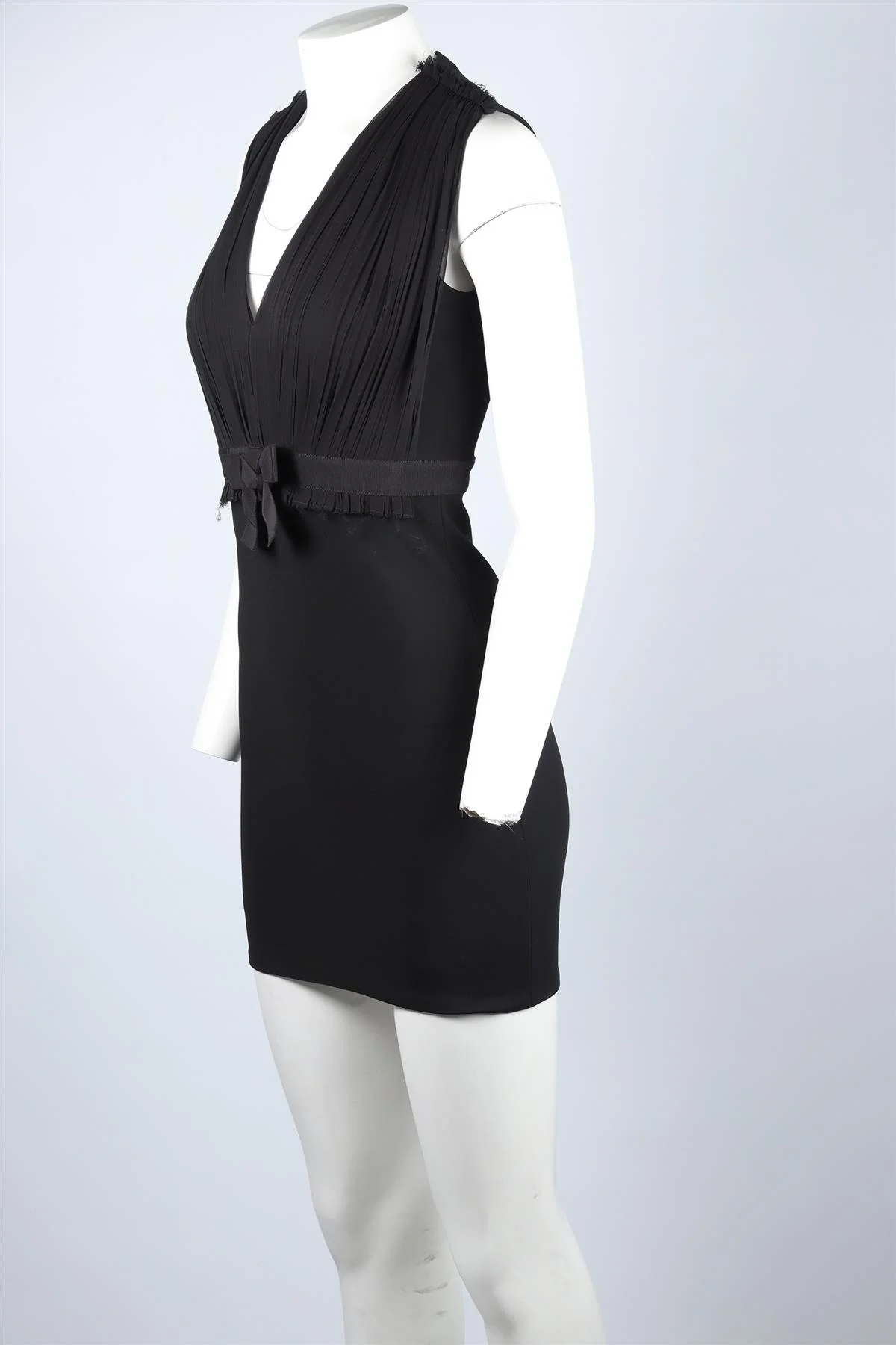 GUCCI BLACK KNIT MINI DRESS XSMALL - Image 3