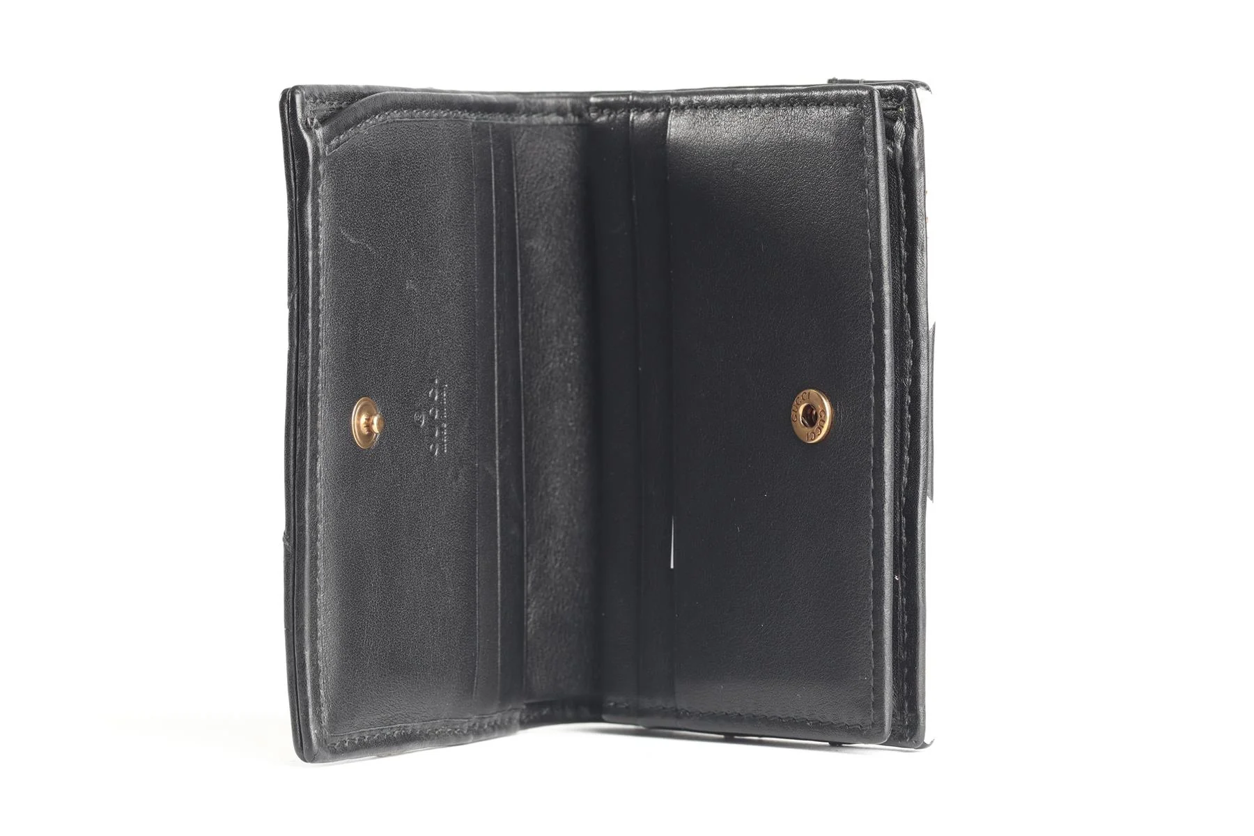 GUCCI BLACK MARMONT GG LEATHER WALLET - Image 11