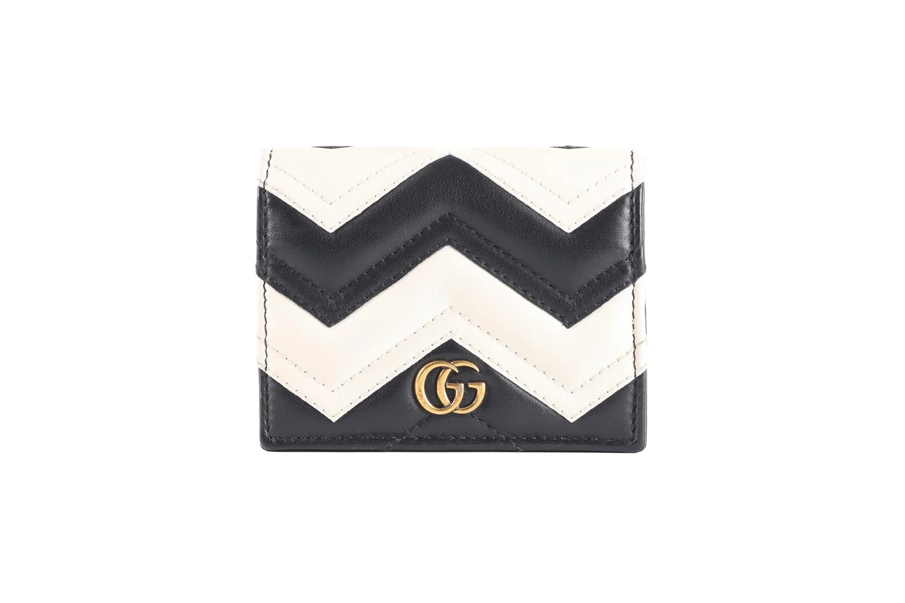 GUCCI BLACK MARMONT GG LEATHER WALLET - Image 2