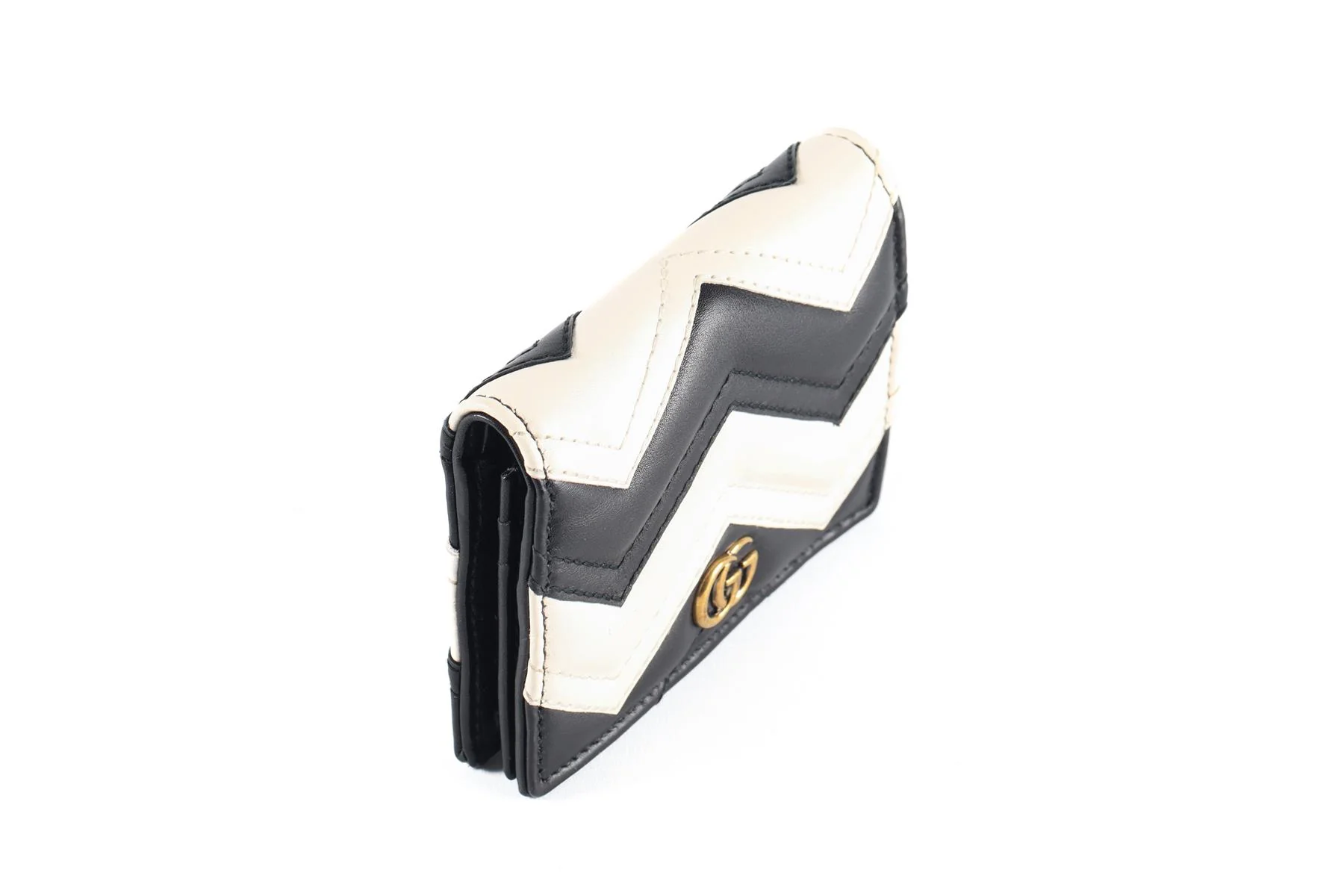 GUCCI BLACK MARMONT GG LEATHER WALLET - Image 8