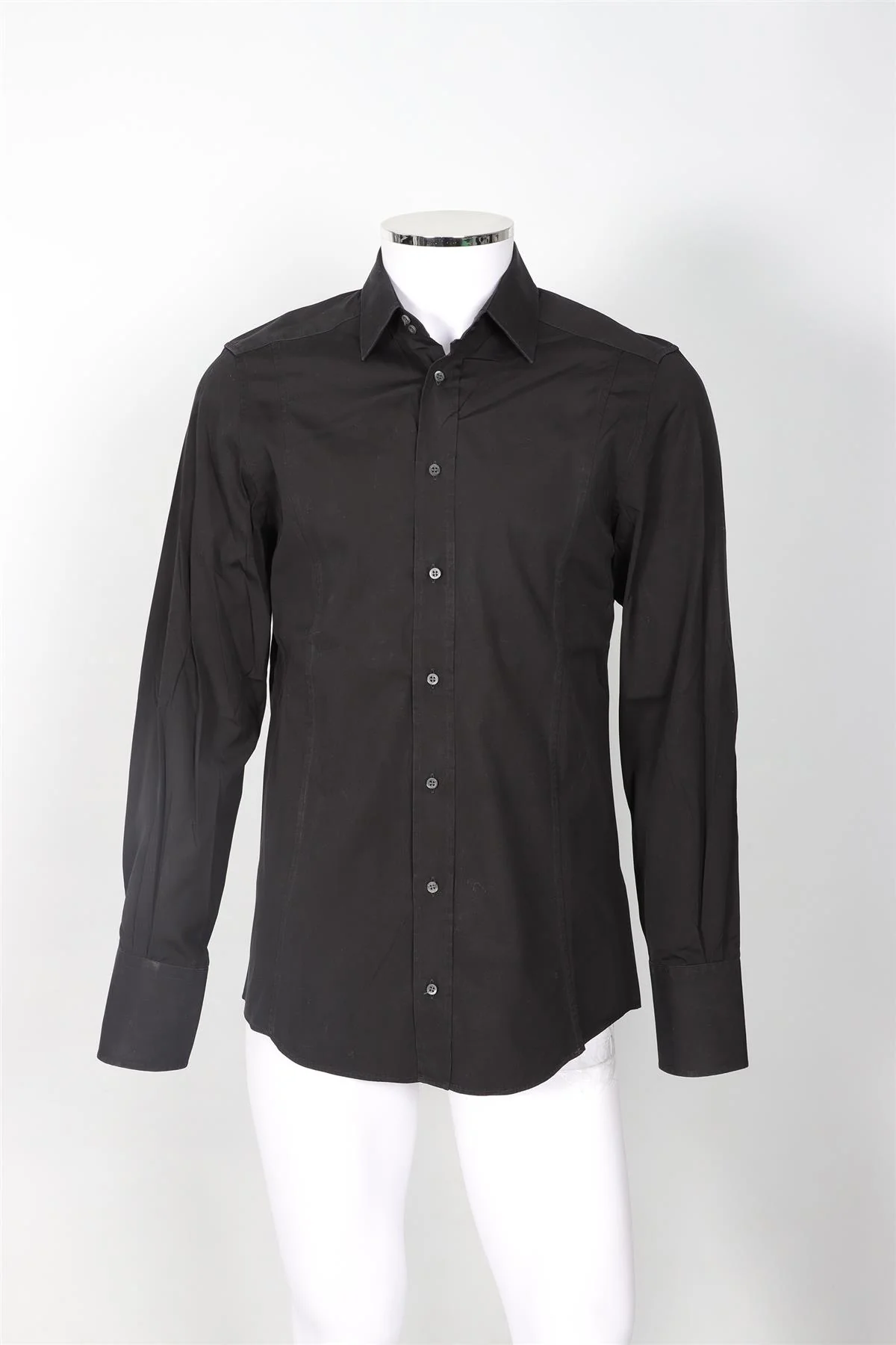 GUCCI BLACK MEN'S COTTON SHIRT UK/US COLLAR 15 3/4, UK/US CHEST 40 - Image 2