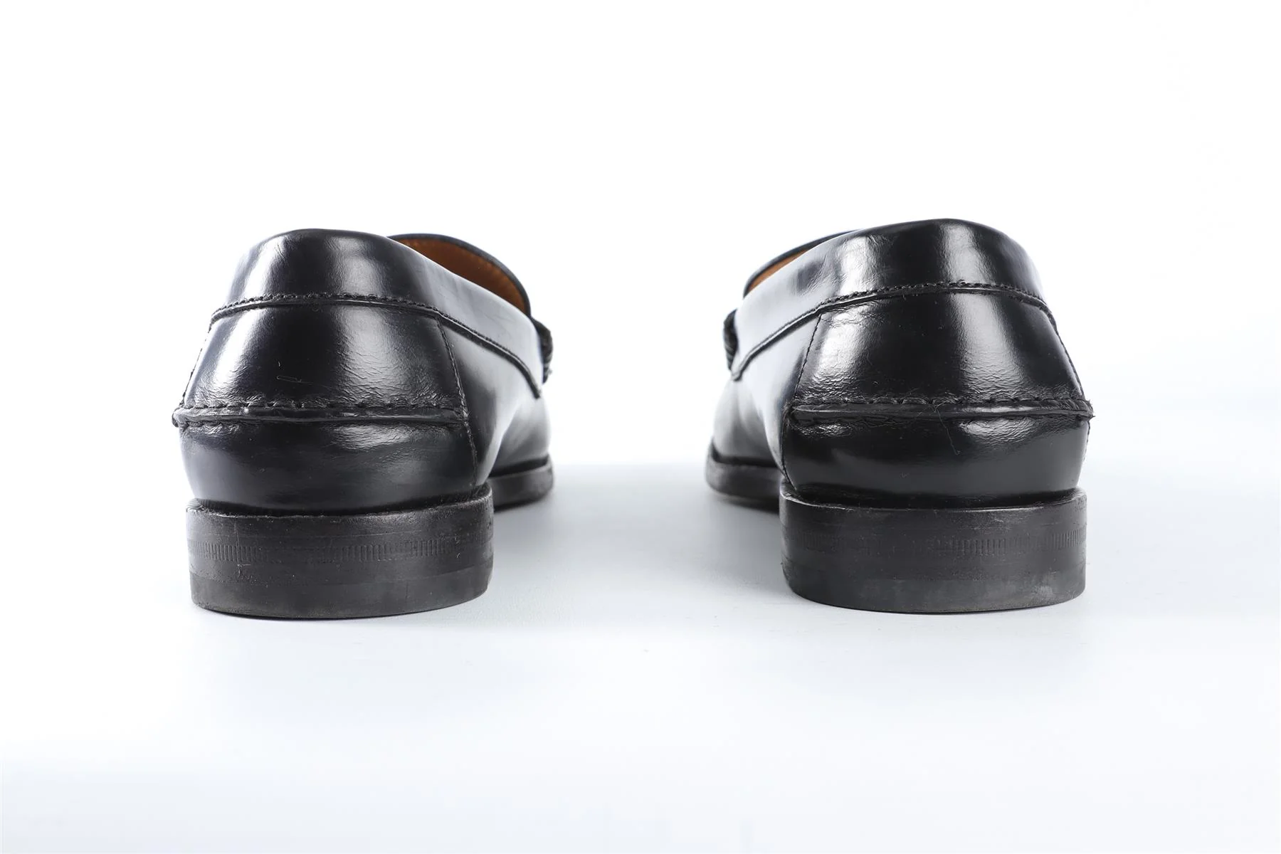 GUCCI BLACK MEN'S KAVEH GG LEATHER LOAFERS EU 41 UK 7 US 8 - Image 5