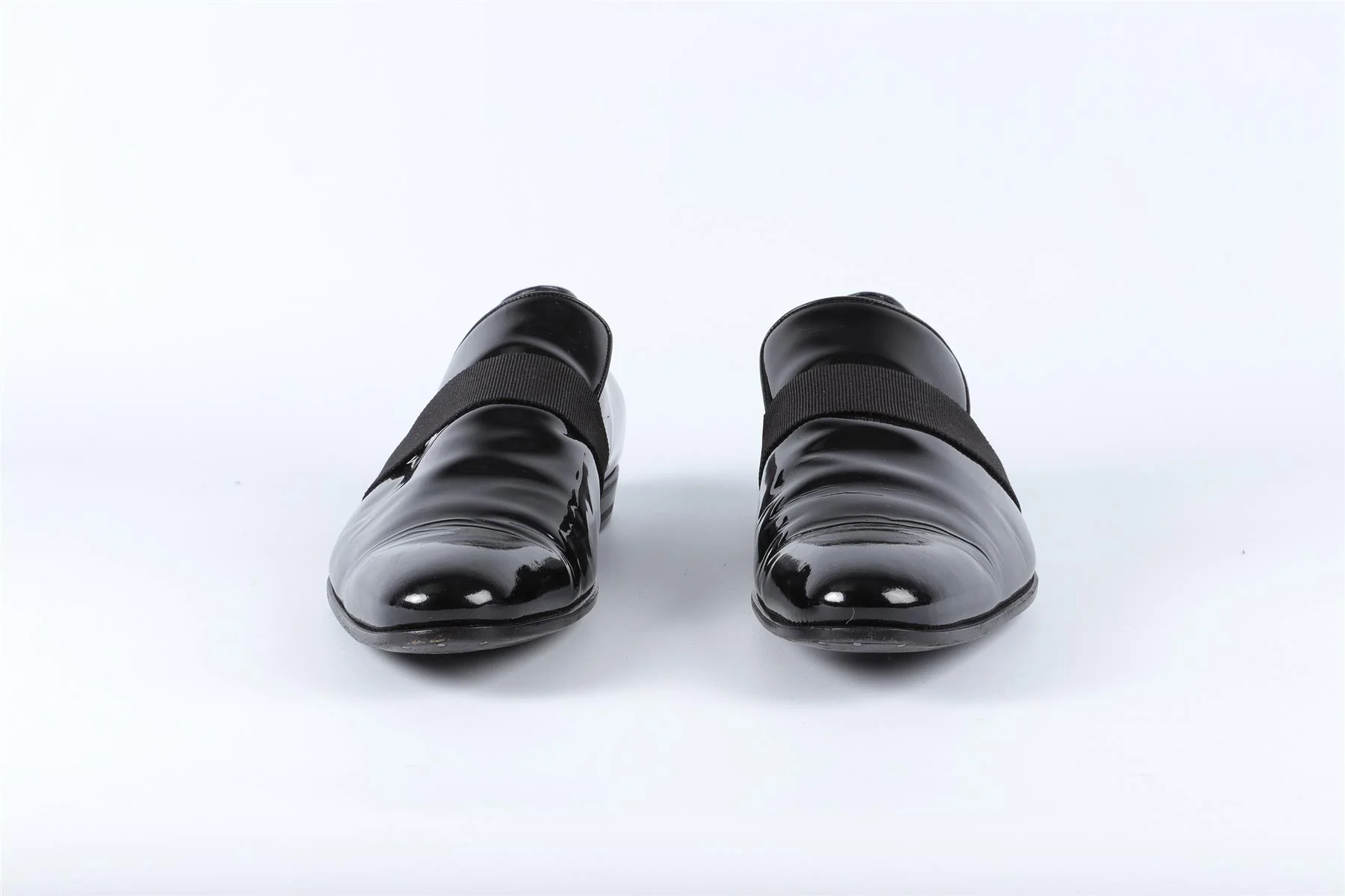 GUCCI BLACK MEN'S PATENT LEATHER LOAFERS UK 9 EU 43 US 10 - Image 3