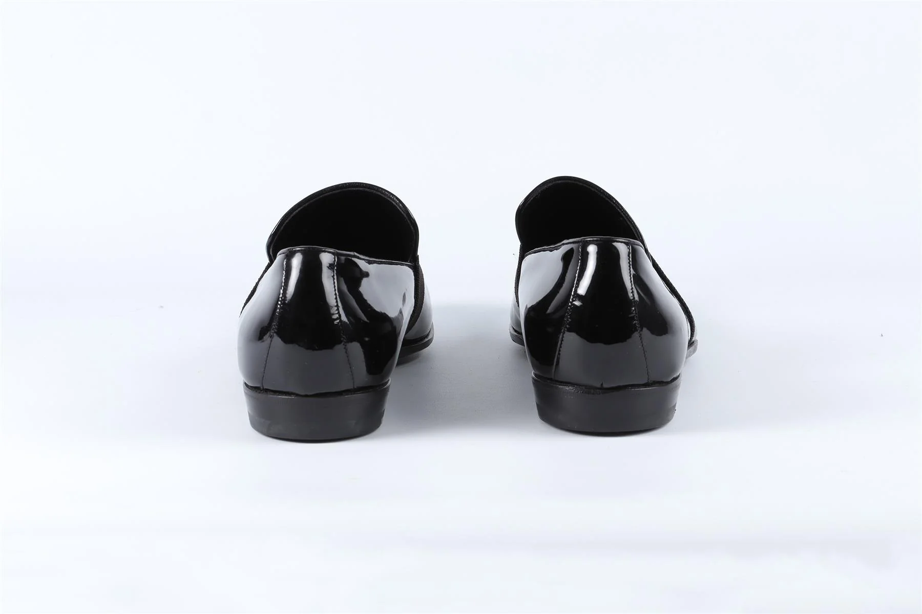 GUCCI BLACK MEN'S PATENT LEATHER LOAFERS UK 9 EU 43 US 10 - Image 5