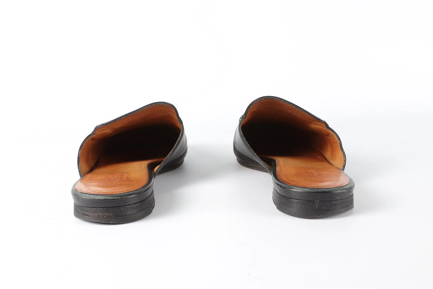 GUCCI BLACK PRINCETOWN LEATHER SLIPPERS EU 38.5 UK 5.5 US 8.5 - Image 5