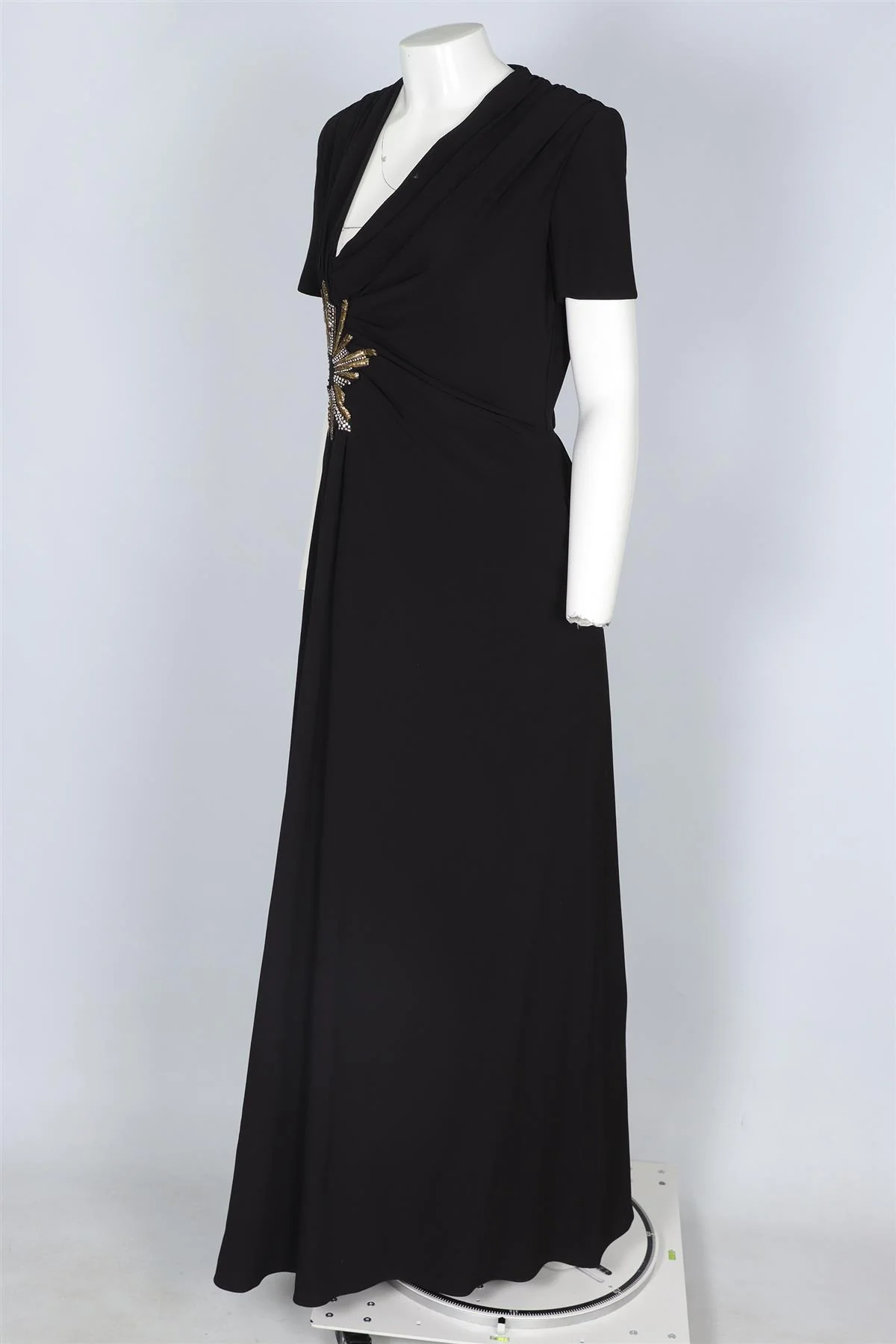 GUCCI BLACK SILK GOWN IT 44 UK 12 - Image 3