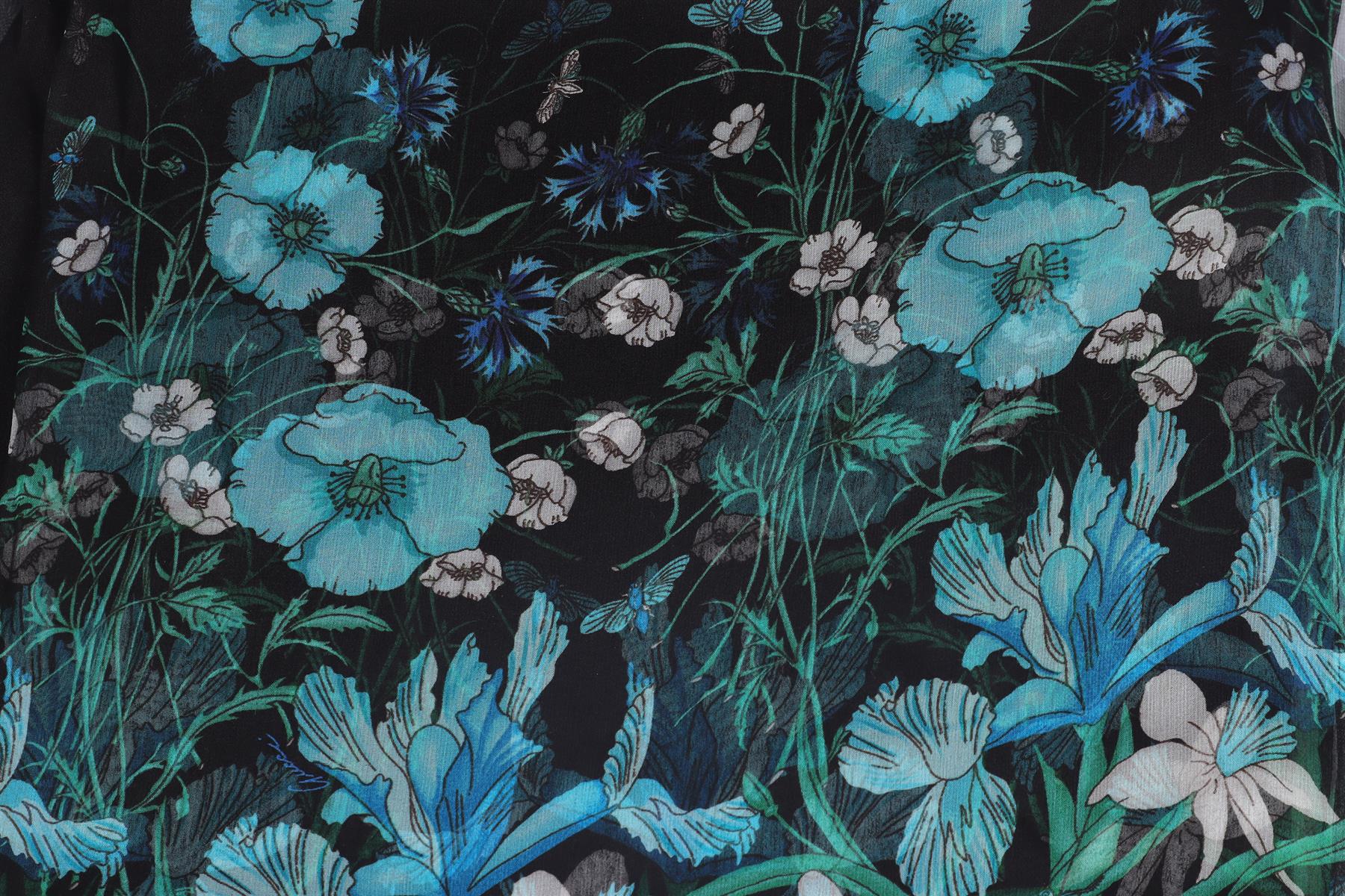 GUCCI BLACK SILK SCARF - Image 3