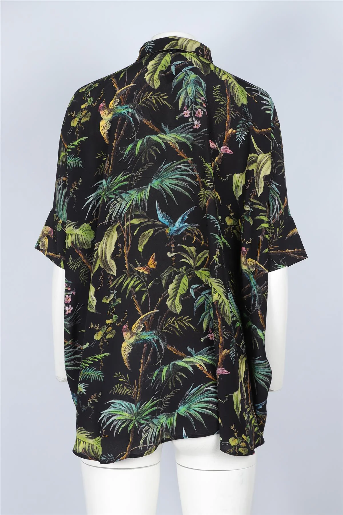GUCCI BLACK SILK SHIRT IT 46 UK 14 - Image 4