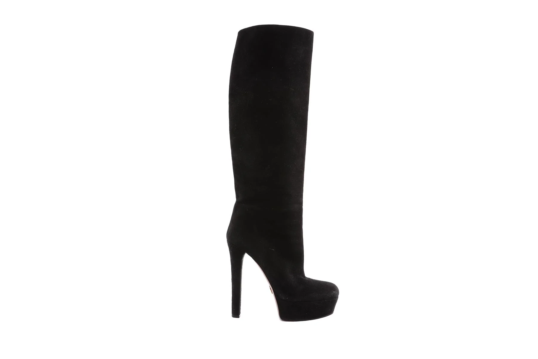 GUCCI BLACK SUEDE KNEE HIGH BOOTS EU 40 UK 7 US 10 - Image 2