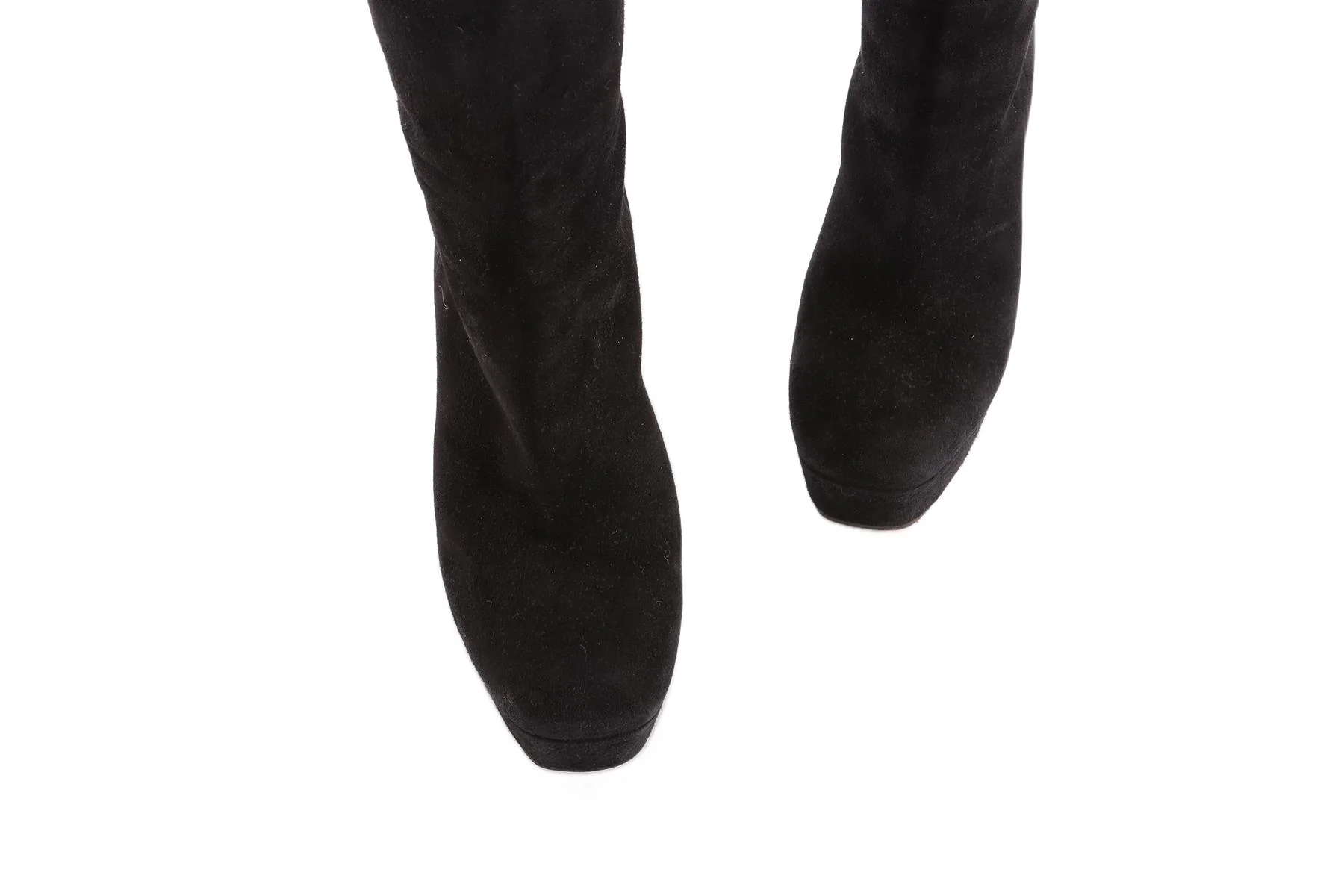 GUCCI BLACK SUEDE KNEE HIGH BOOTS EU 40 UK 7 US 10 - Image 4