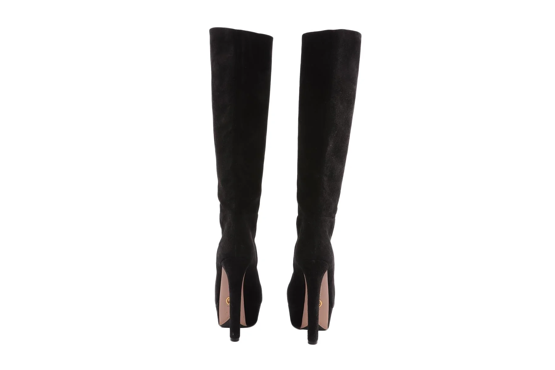 GUCCI BLACK SUEDE KNEE HIGH BOOTS EU 40 UK 7 US 10 - Image 5