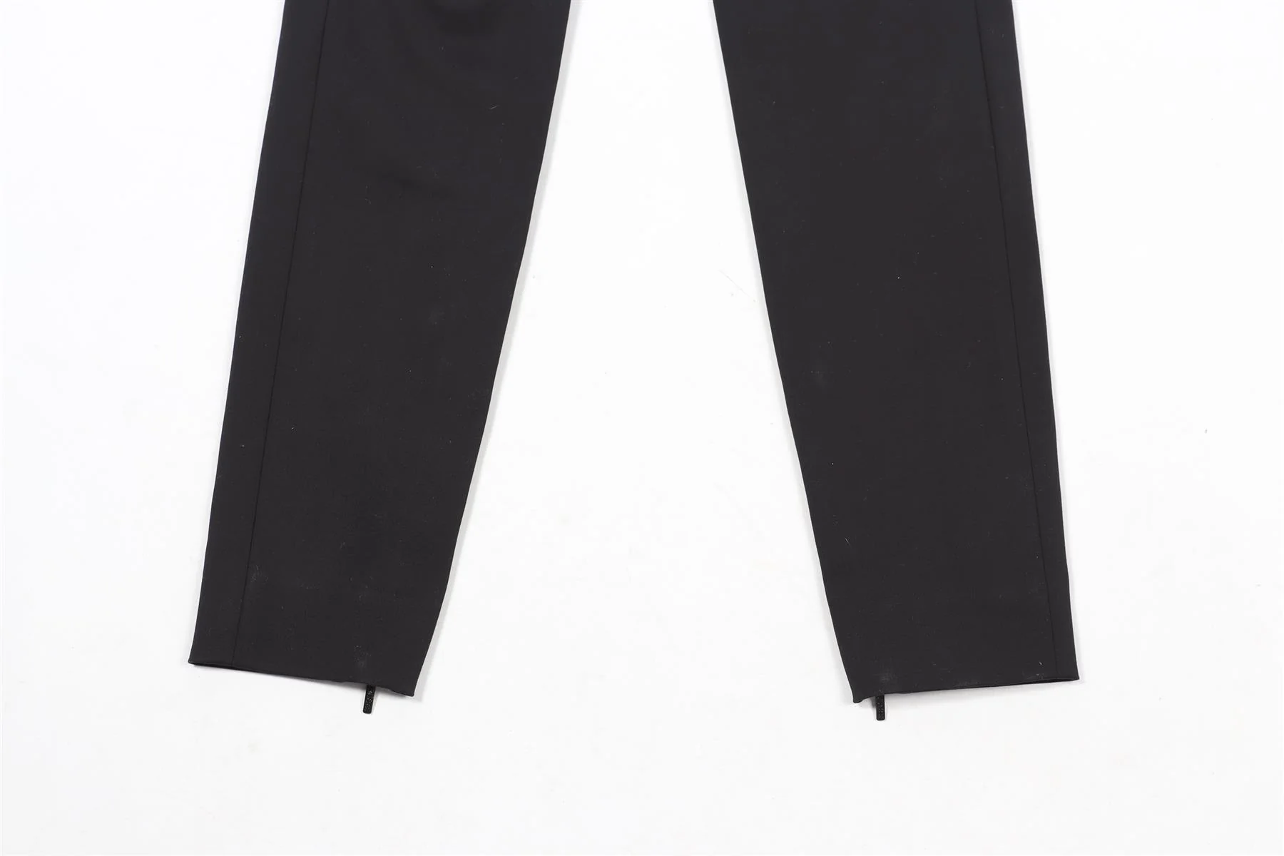GUCCI BLACK VINTAGE COTTON BLEND SKINNY PANTS IT 36 UK 4 - Image 5