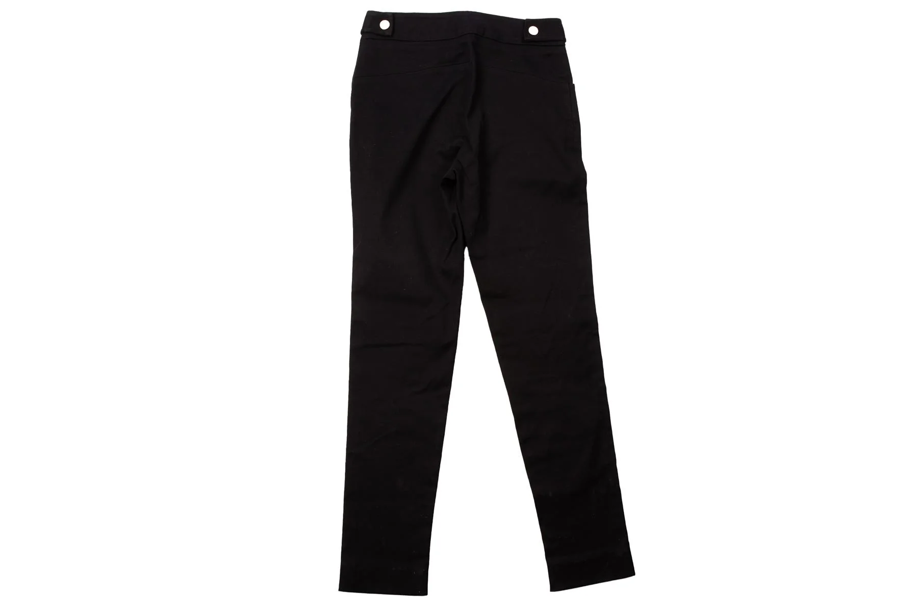 GUCCI BLACK VINTAGE WOOL STRAIGHT LEG PANTS IT 38 UK 6 - Image 4