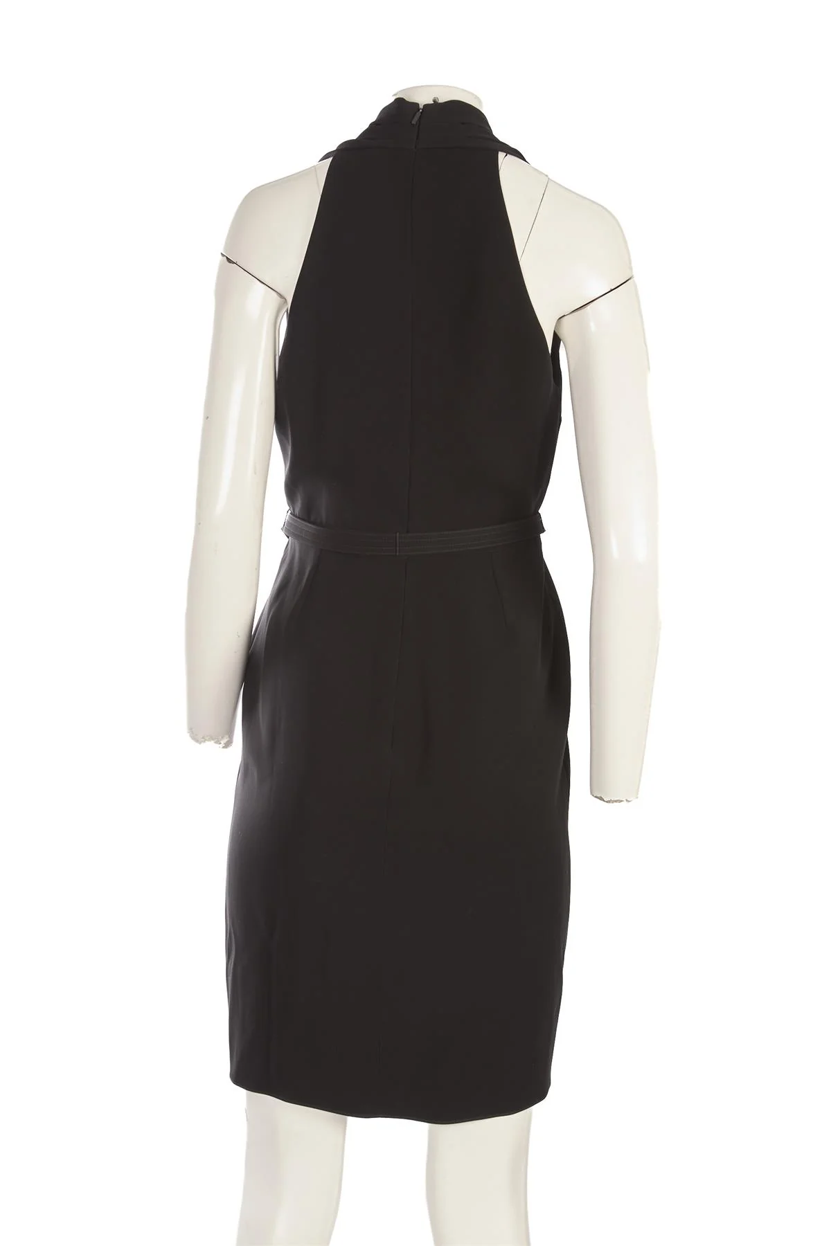 GUCCI BLACK WOVEN MIDI DRESS IT 42 UK 10 - Image 4