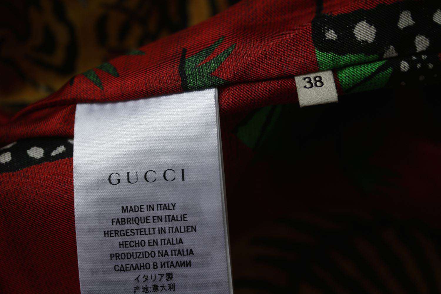 GUCCI BLIND FOR LOVE LEATHER BOMBER JACKET IT 38 UK 6 - Image 6