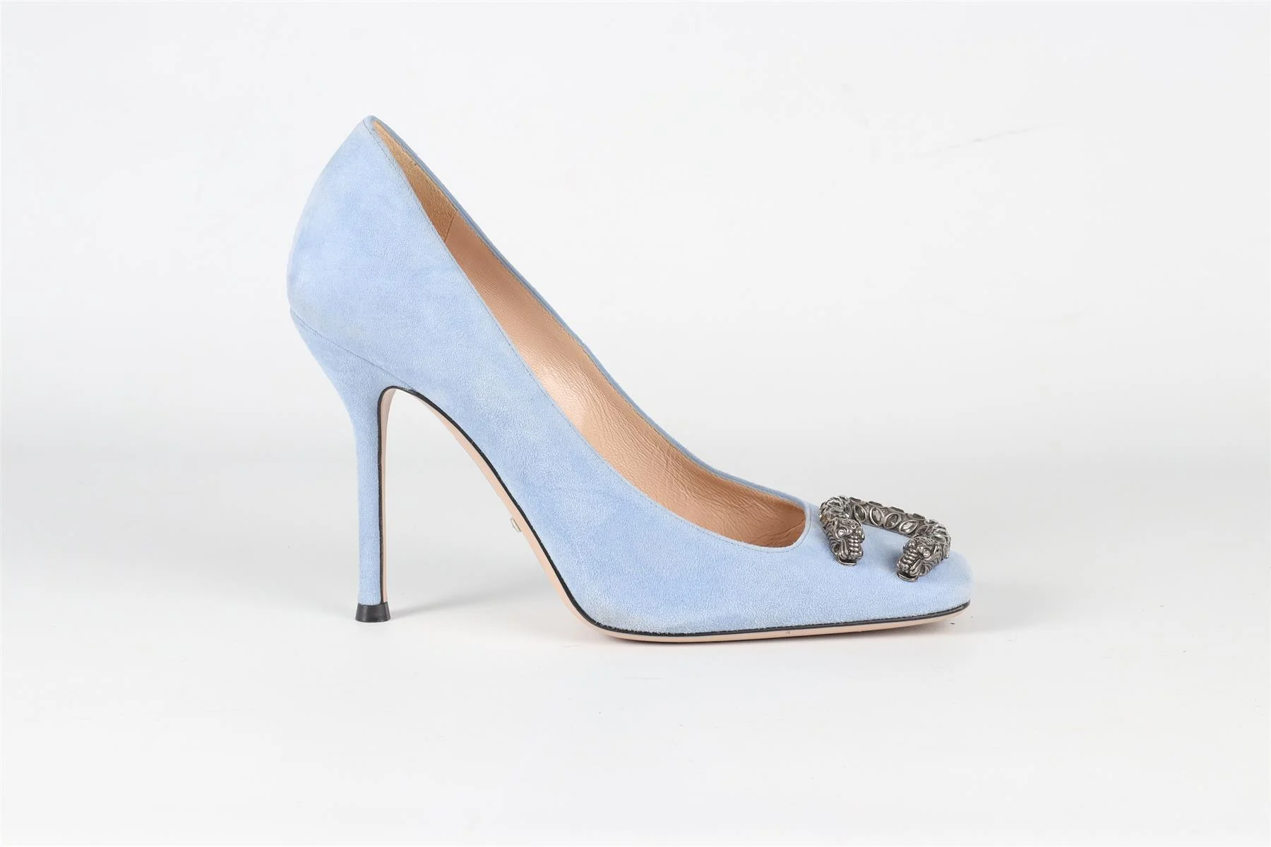 GUCCI BLUE DIONYSUS SUEDE PUMPS EU 38 UK 5 US 8 - Image 2
