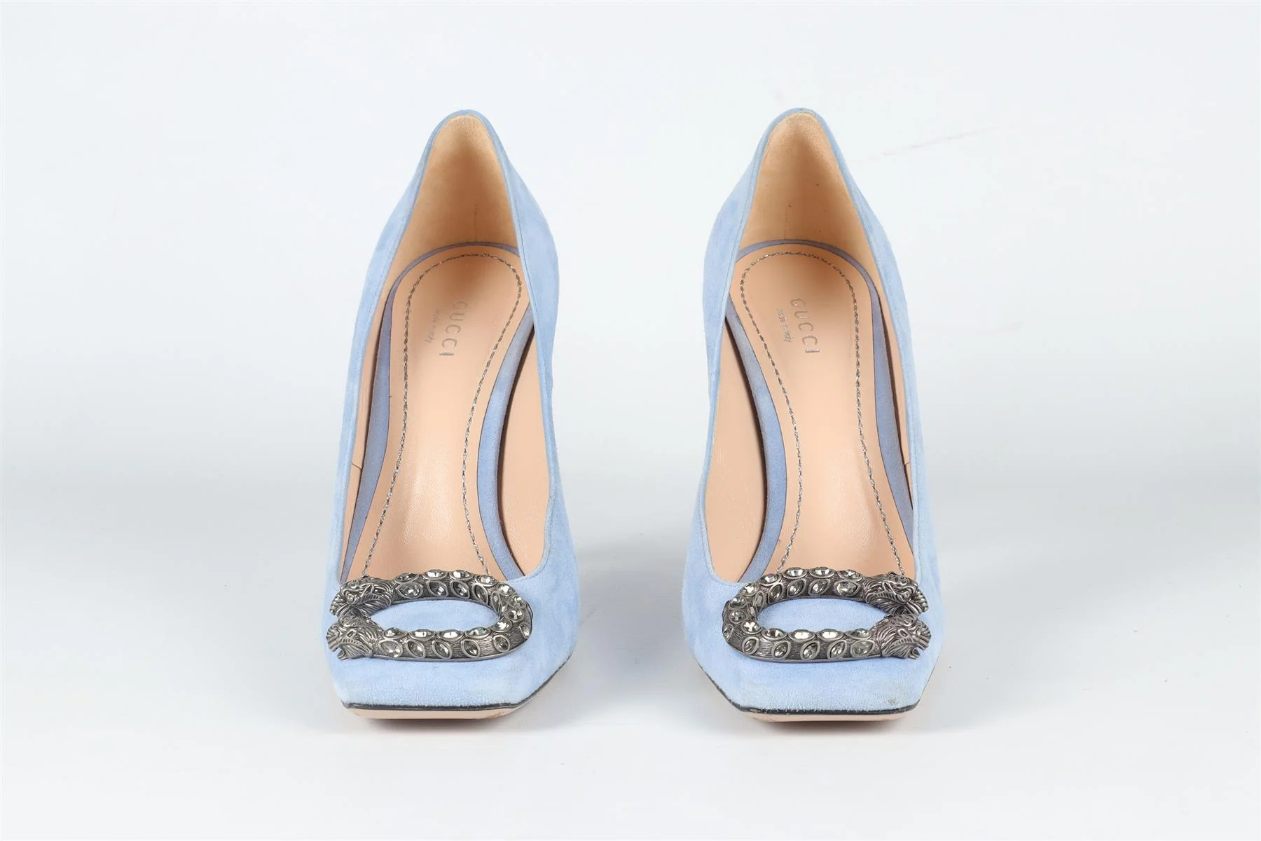 GUCCI BLUE DIONYSUS SUEDE PUMPS EU 38 UK 5 US 8 - Image 3