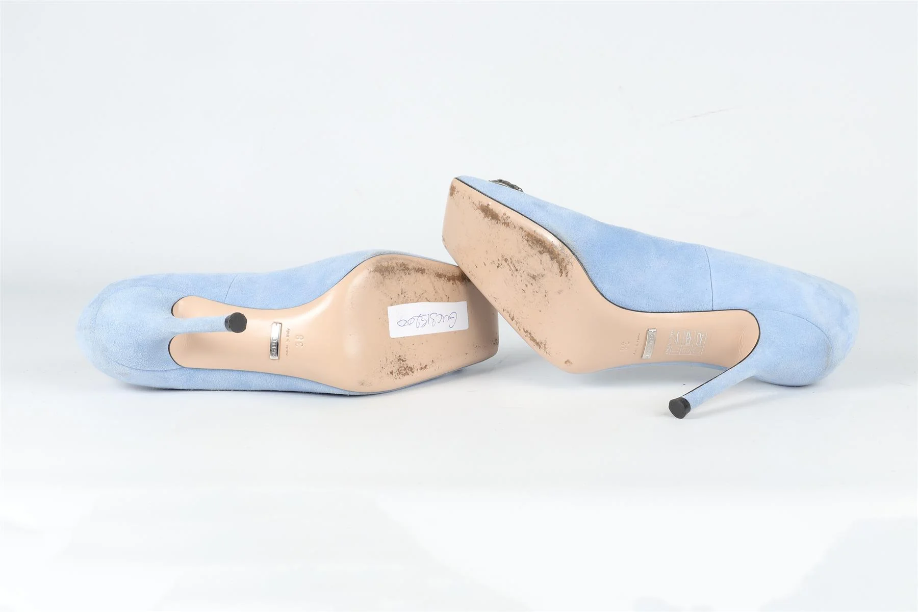 GUCCI BLUE DIONYSUS SUEDE PUMPS EU 38 UK 5 US 8 - Image 6
