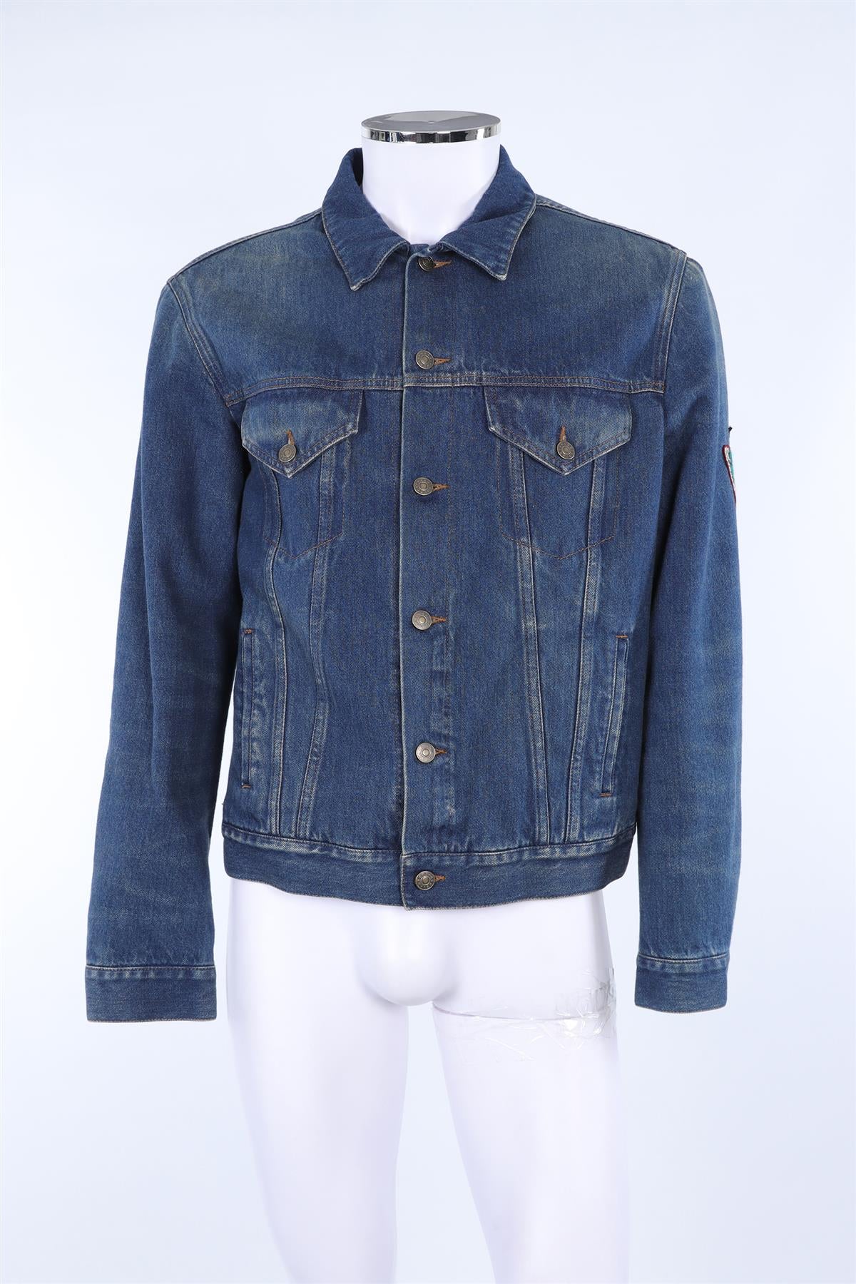 GUCCI BLUE MEN'S DENIM JACKET IT 52 UK/US 42 - Image 2