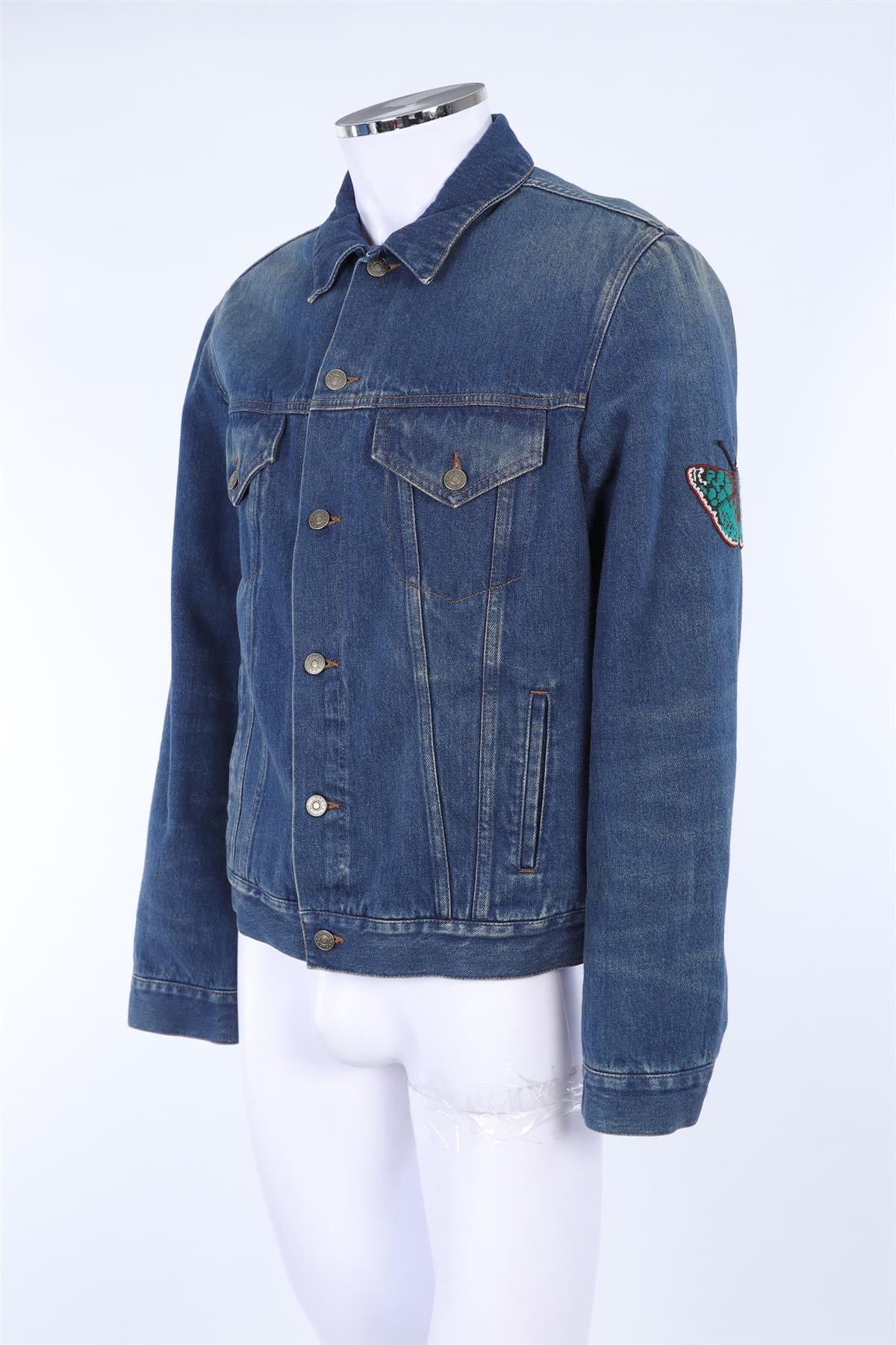 GUCCI BLUE MEN'S DENIM JACKET IT 52 UK/US 42 - Image 3