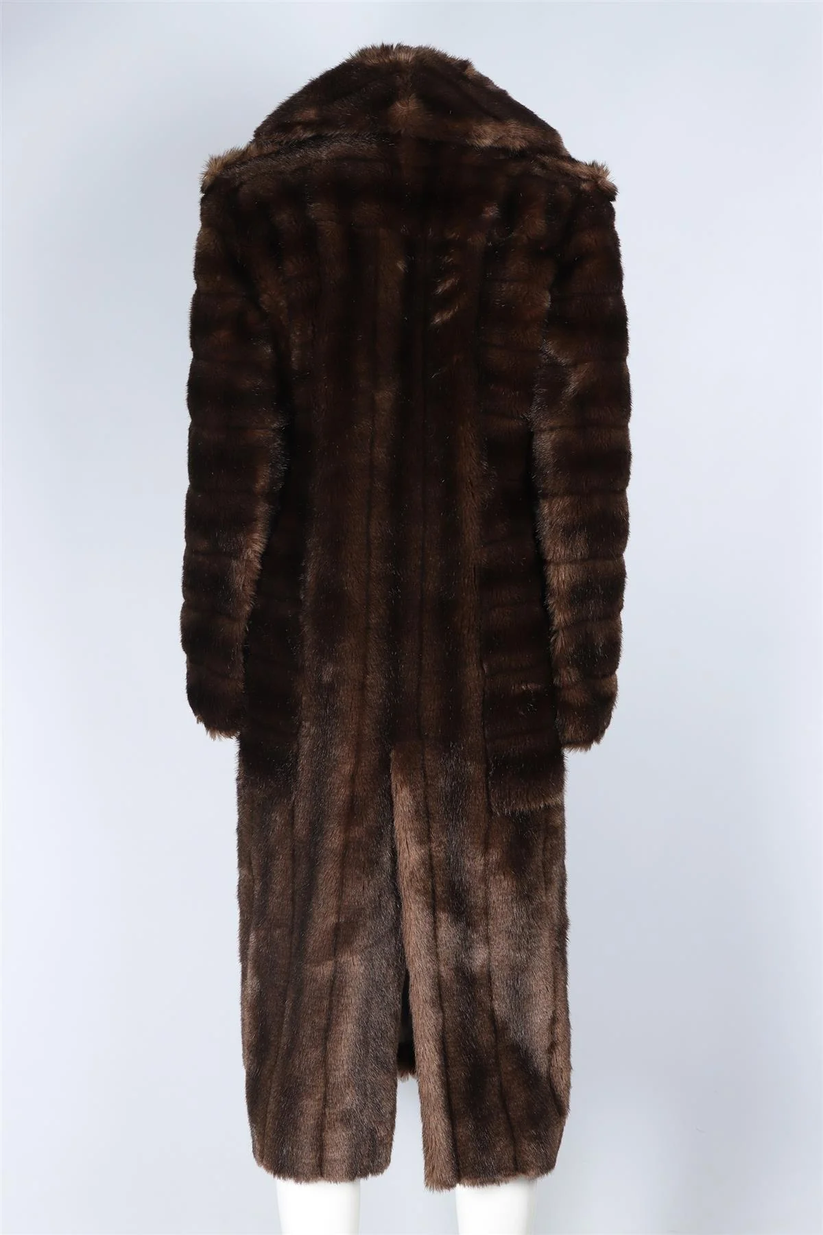 GUCCI BROWN FAUX FUR COAT IT 46 UK 14 - Image 4