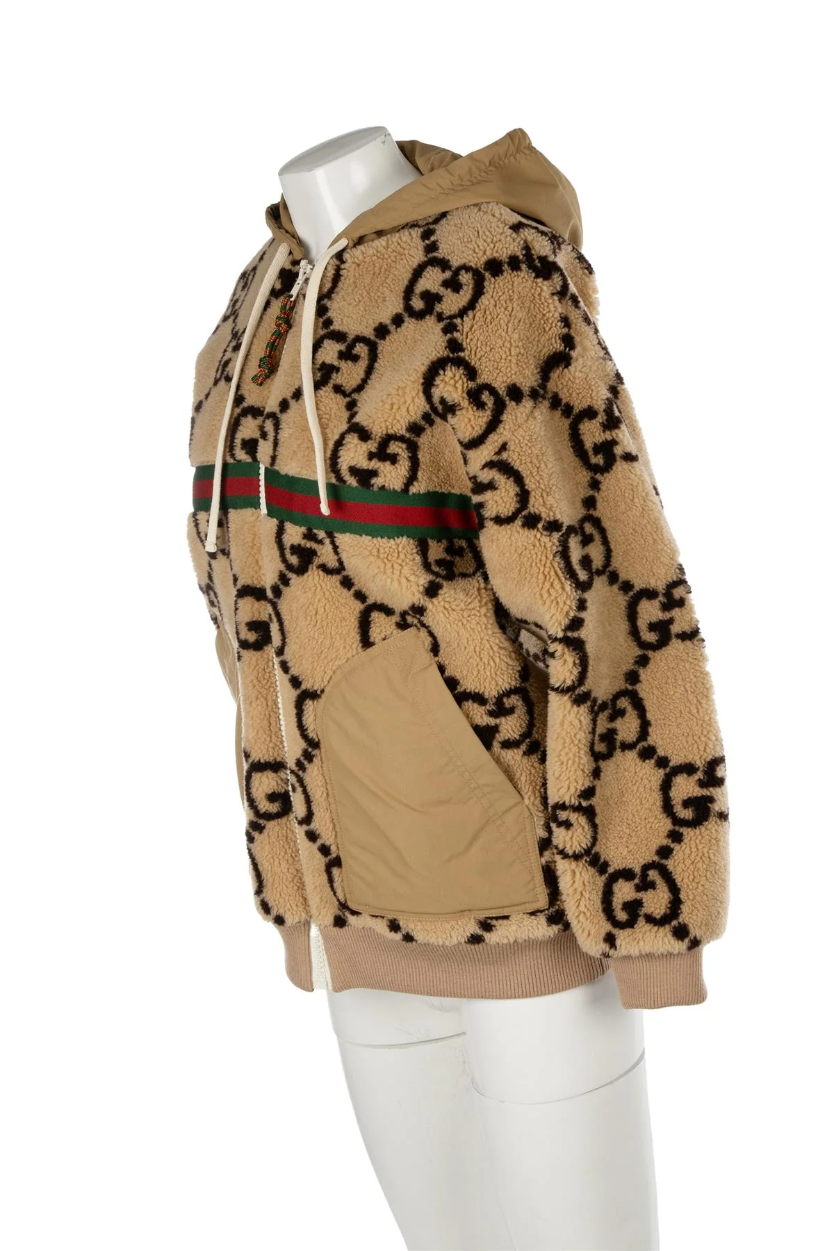 GUCCI BROWN GG WOOL JACKET SMALL - Image 3