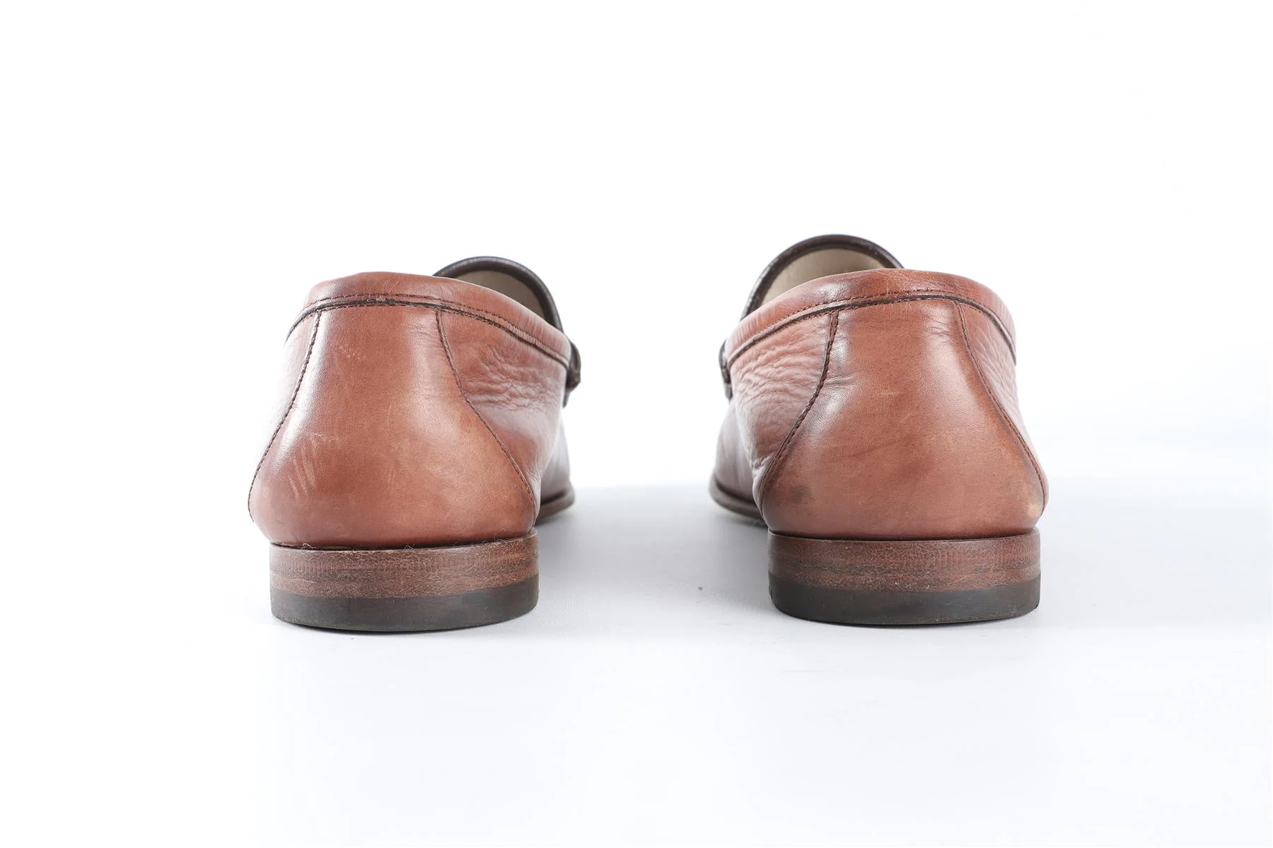 GUCCI BROWN MEN'S 1953 LEATHER LOAFERS UK 7 EU 41 US 8 - Image 5