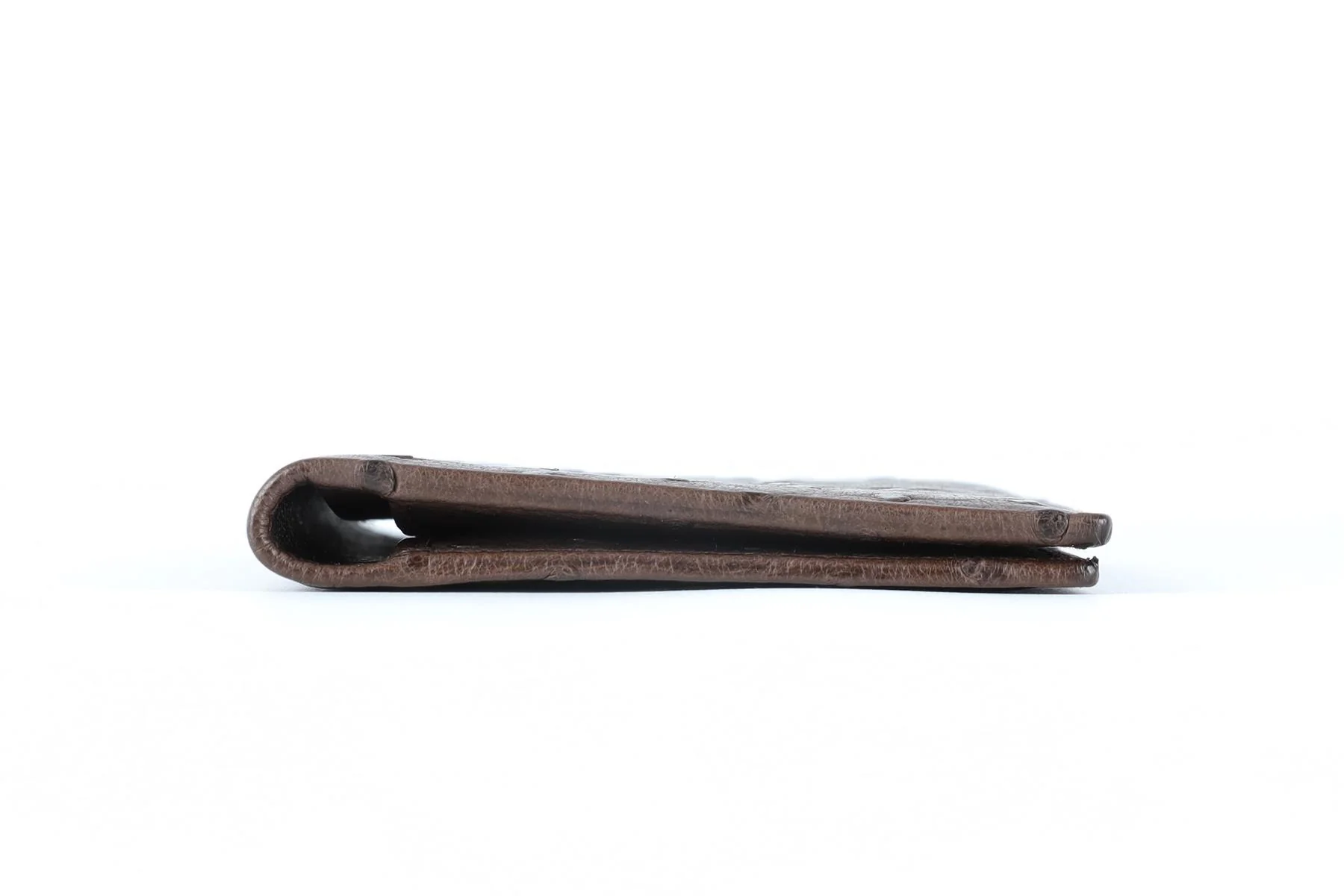 GUCCI BROWN OSTRICH LEATHER WALLET - Image 5