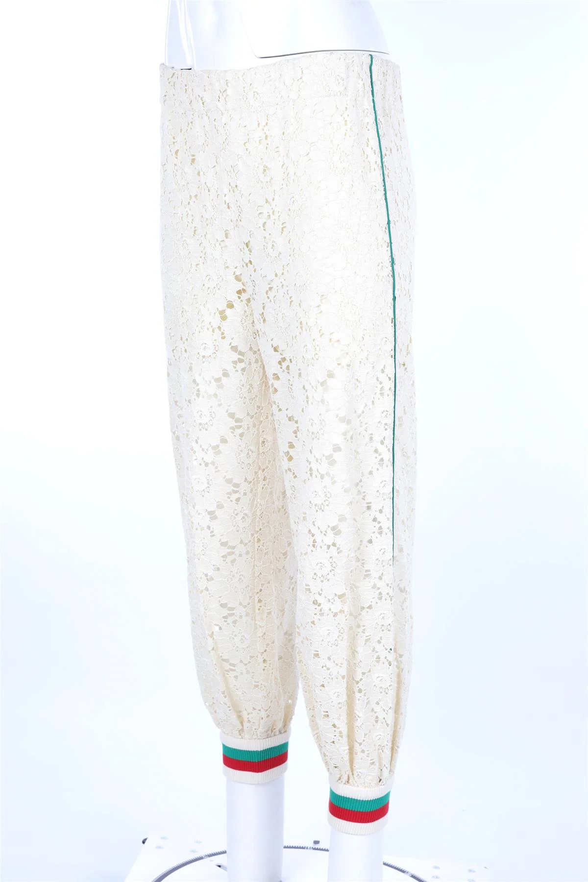 GUCCI CREAM LACE PANTS IT 38 UK 6 - Image 3