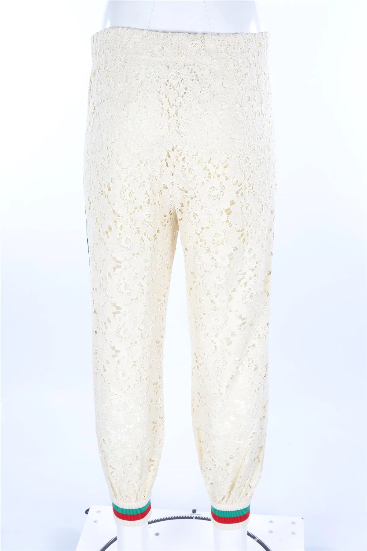 GUCCI CREAM LACE PANTS IT 38 UK 6 - Image 4