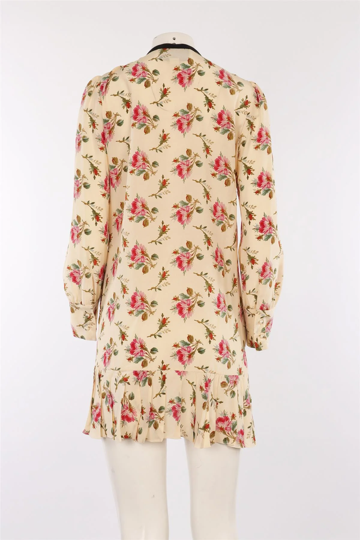 GUCCI CREAM SILK MINI DRESS IT 42 UK 10 - Image 4