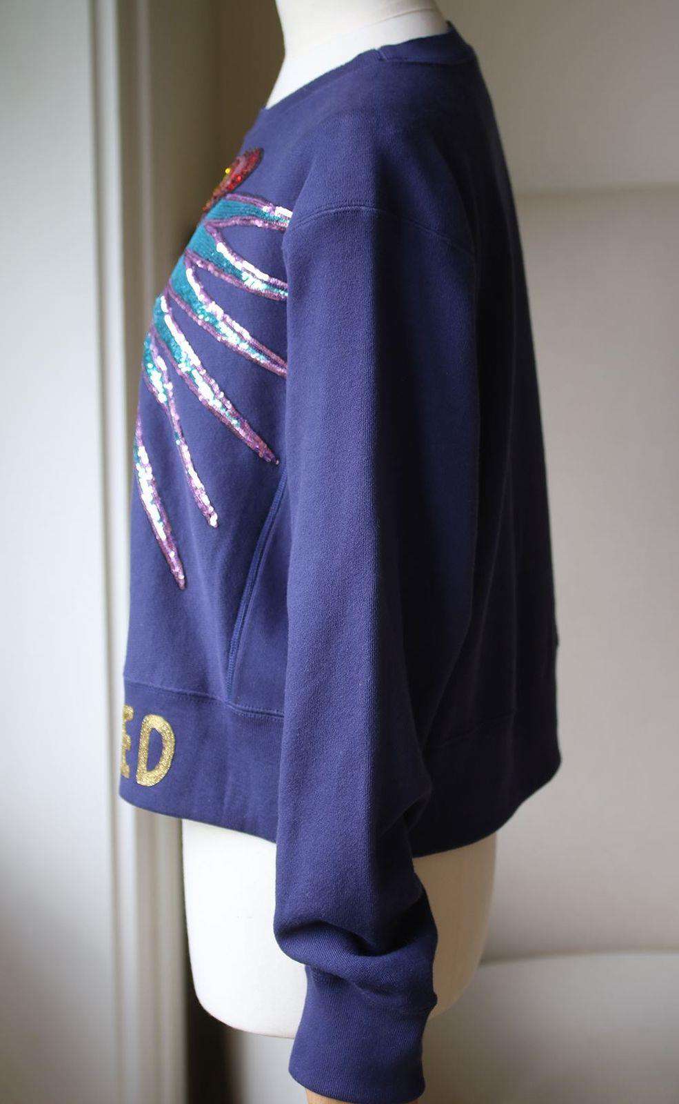 GUCCI CROPPED SEQUIN EMBROIDERED SWEATER SMALL - Image 3