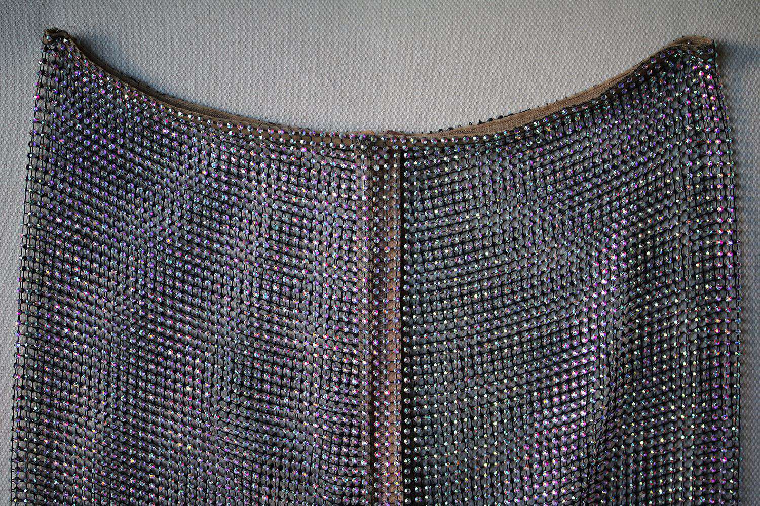 GUCCI CRYSTAL-EMBELLISHED STRETCH-MESH LEGGINGS IT 40 UK 8 - Image 6