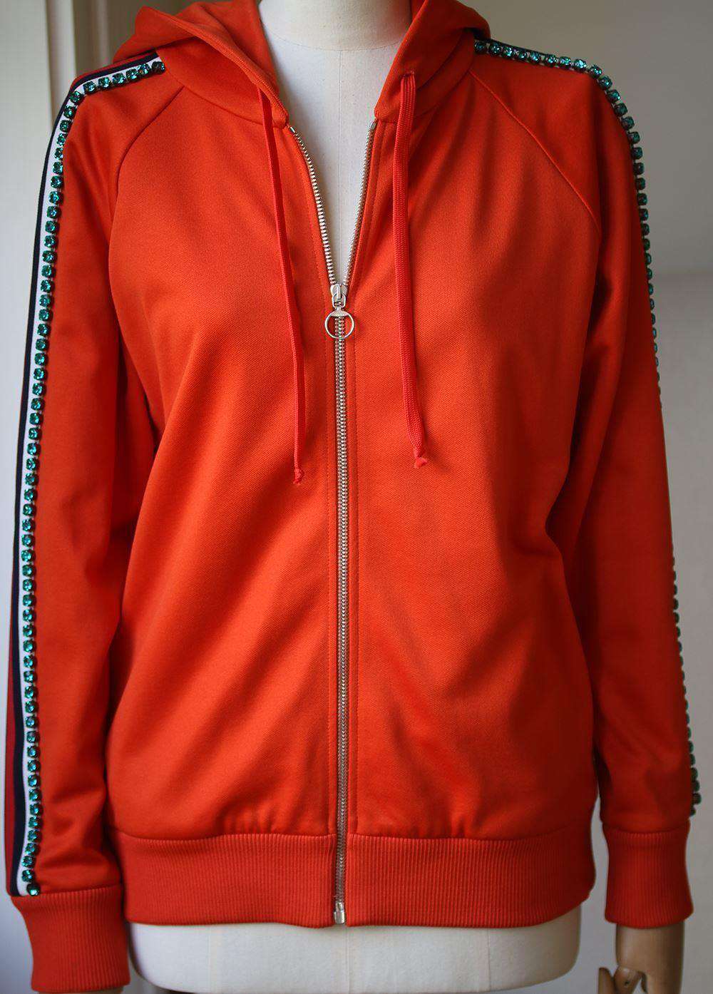 GUCCI CRYSTAL EMBROIDERED JERSEY SWEATSHIRT XSMALL - Image 2
