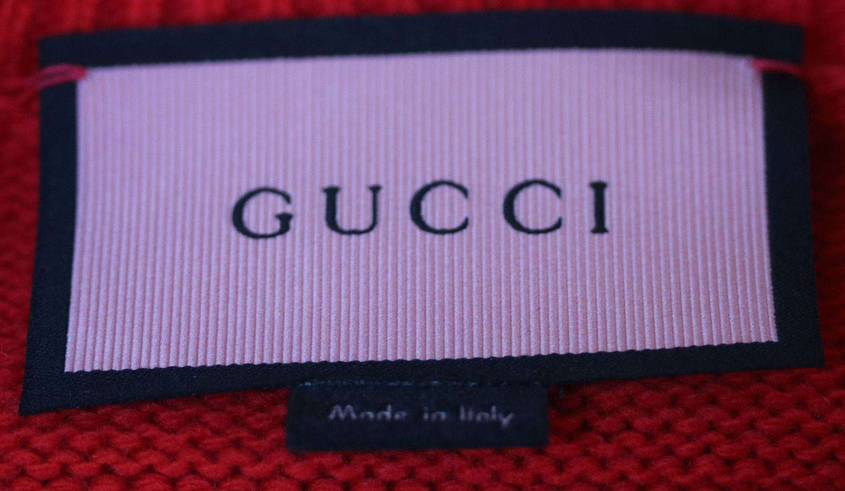 GUCCI DIAMOND INTARSIA KNIT SWEATER XSMALL - Image 6