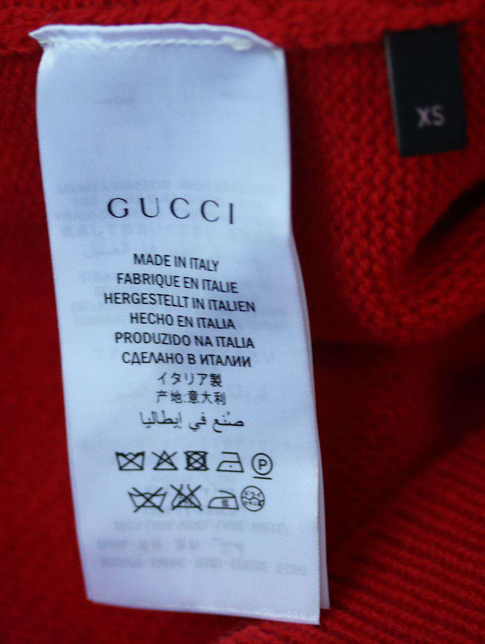 GUCCI DIAMOND INTARSIA KNIT SWEATER XSMALL - Image 7