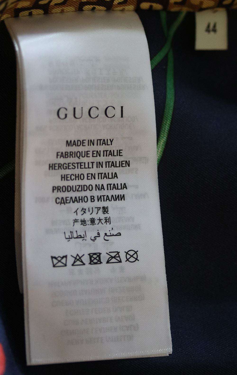 GUCCI EMBROIDERED SUEDE BOMBER JACKET IT 44 UK 12 - Image 7