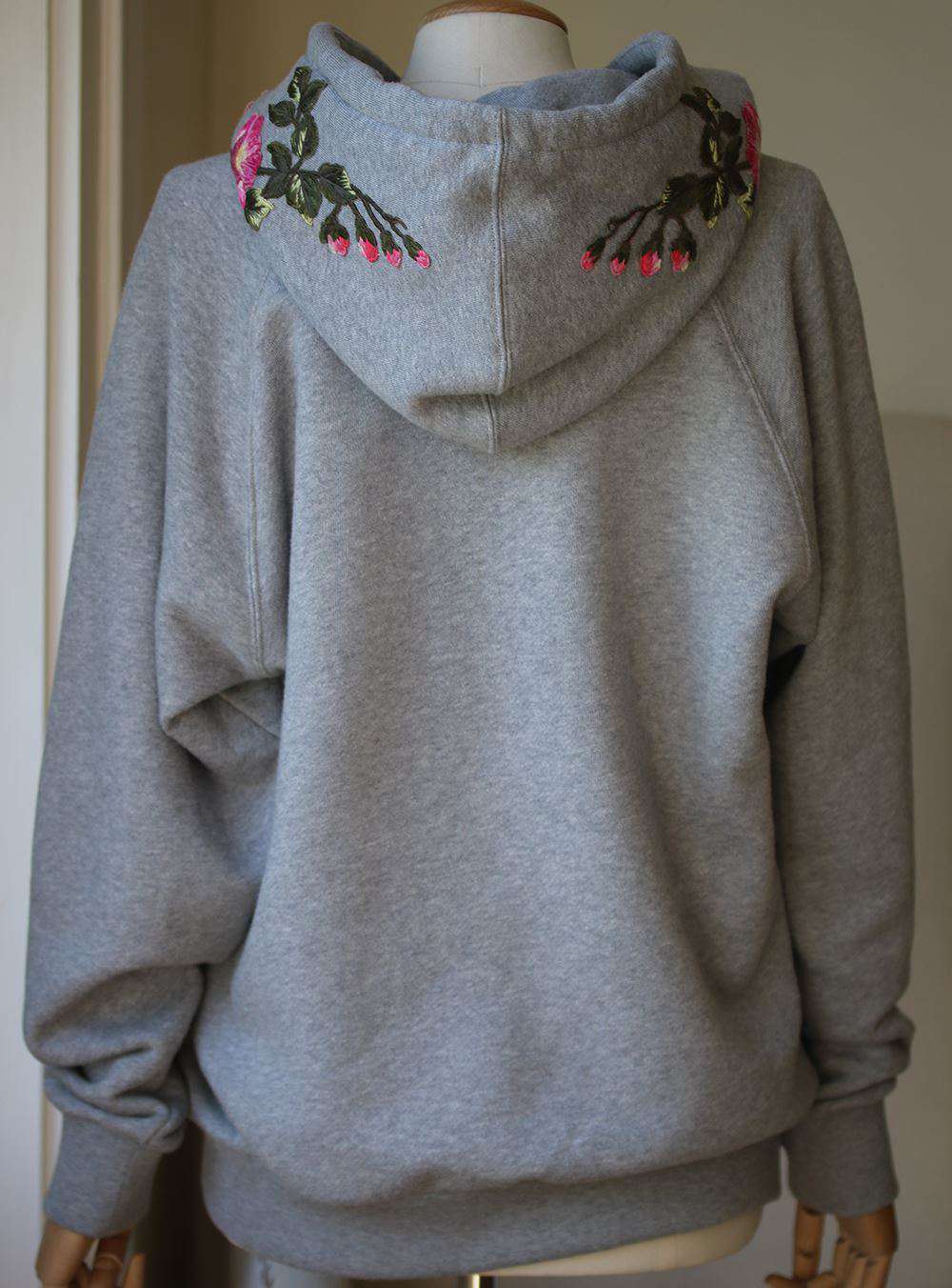 GUCCI EMBROIDERED TIGER COTTON-JERSEY HOODED SWEATER SMALL - Image 5