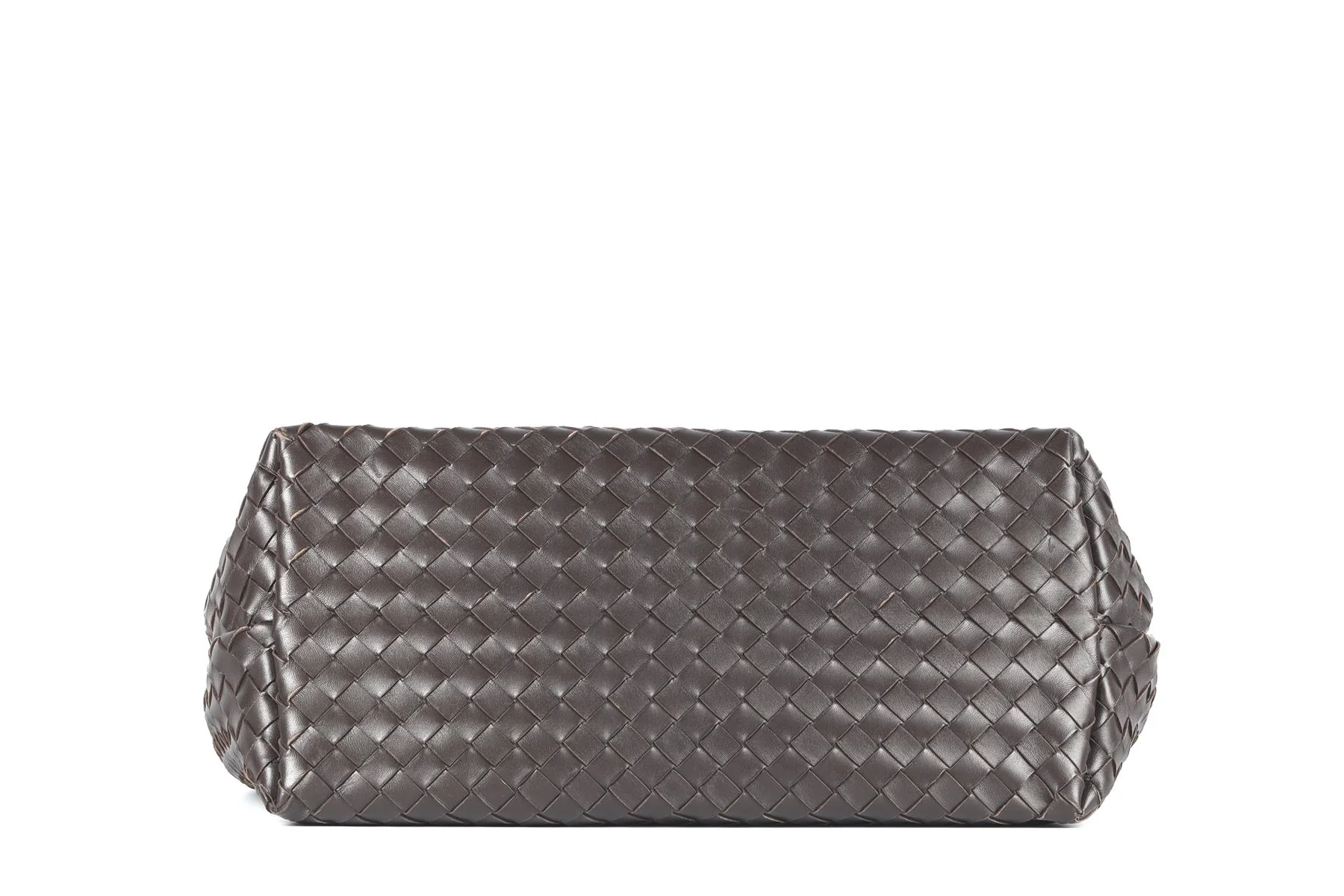 BOTTEGA VENETA BROWN ANDIAMO LARGE INTRECCIATO LEATHER TOTE BAG - Image 8