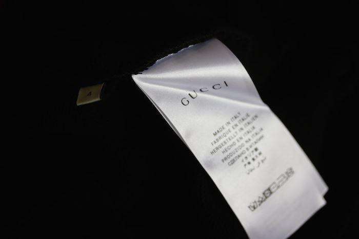 GUCCI GIRLS BLACK COTTON LOGO SWEATER DRESS 4 YEARS - Image 5
