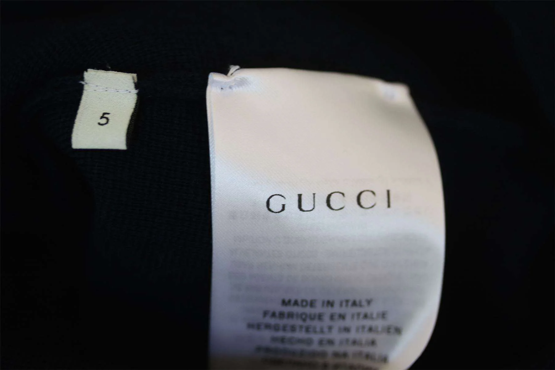 GUCCI GIRLS BLUE WOOL DRESS 5 YEARS - Image 4