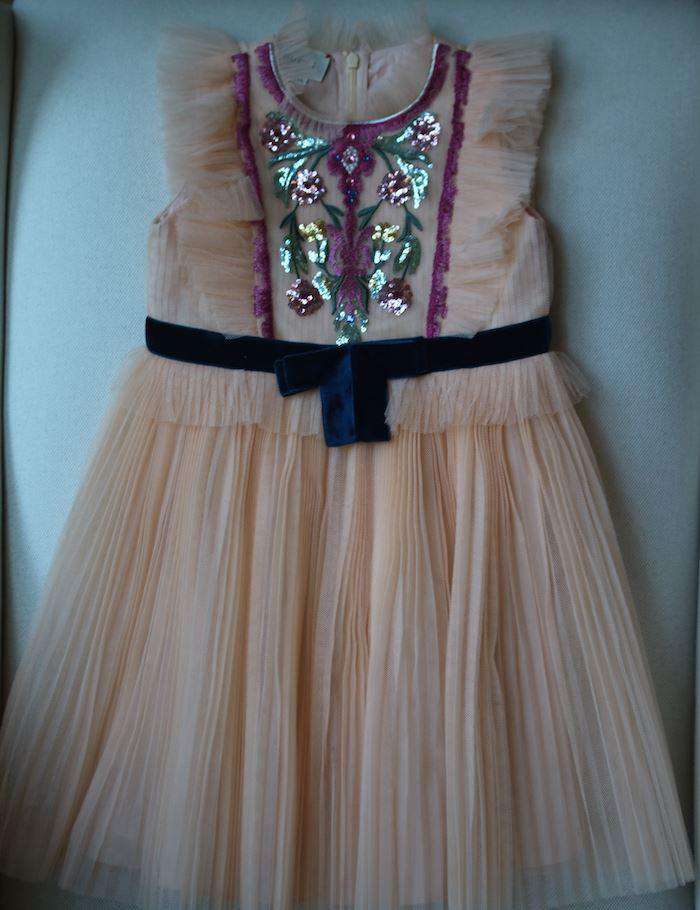 GUCCI GIRLS EMBROIDERED TULLE DRESS 5 YEARS - Image 3
