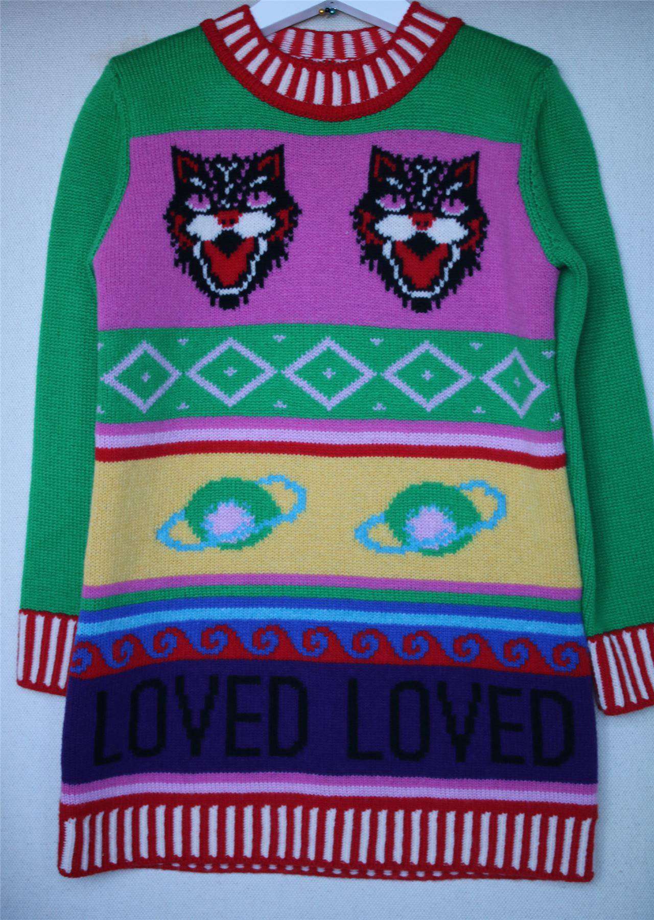 GUCCI GIRLS PATTERNED SWEATER DRESS 5 YEARS - Image 2