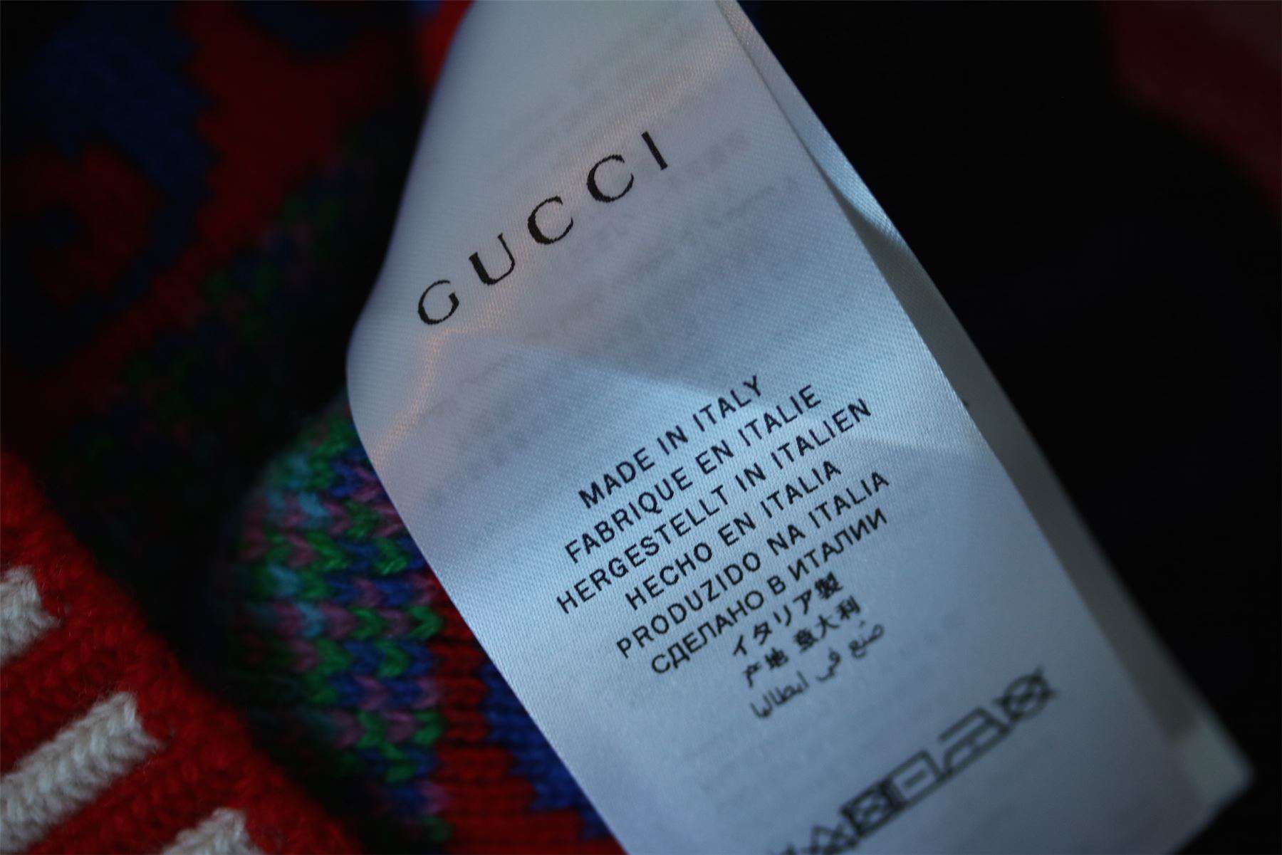GUCCI GIRLS PATTERNED SWEATER DRESS 5 YEARS - Image 5