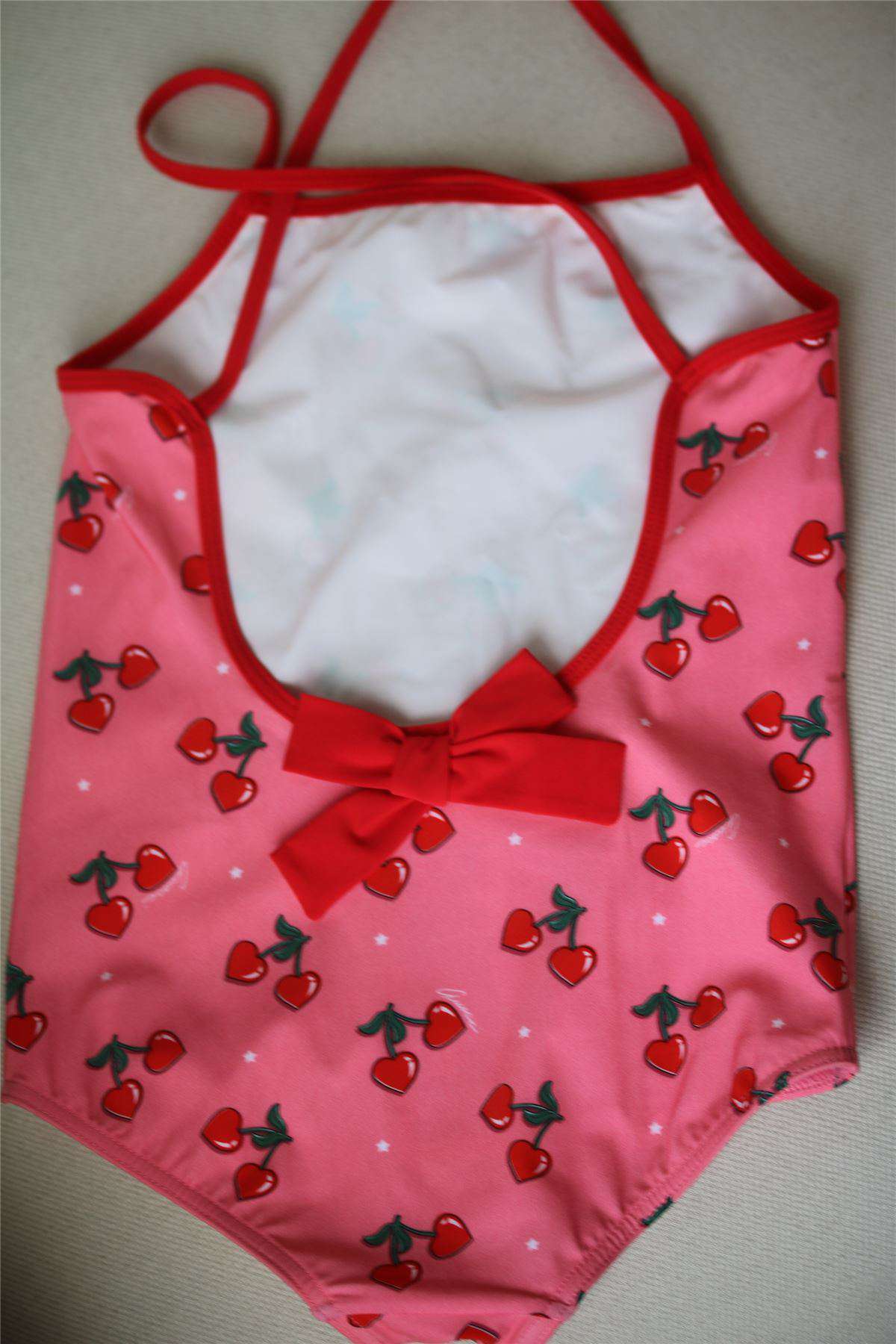 GUCCI GIRLS PINK CHERRY PRINT SWIMSUIT 4 YEARS - Image 3