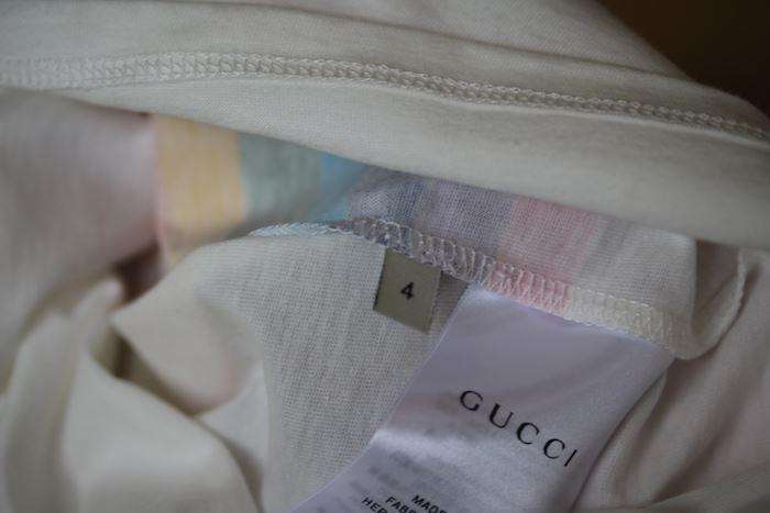 GUCCI GIRLS WHITE GUCCI LOVE T-SHIRT 4 YEARS - Image 5