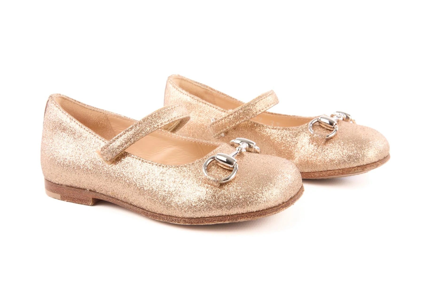GUCCI GOLD KIDS GIRLS BALLET FLATS EU 23 UK 6 US 7 - Image 2