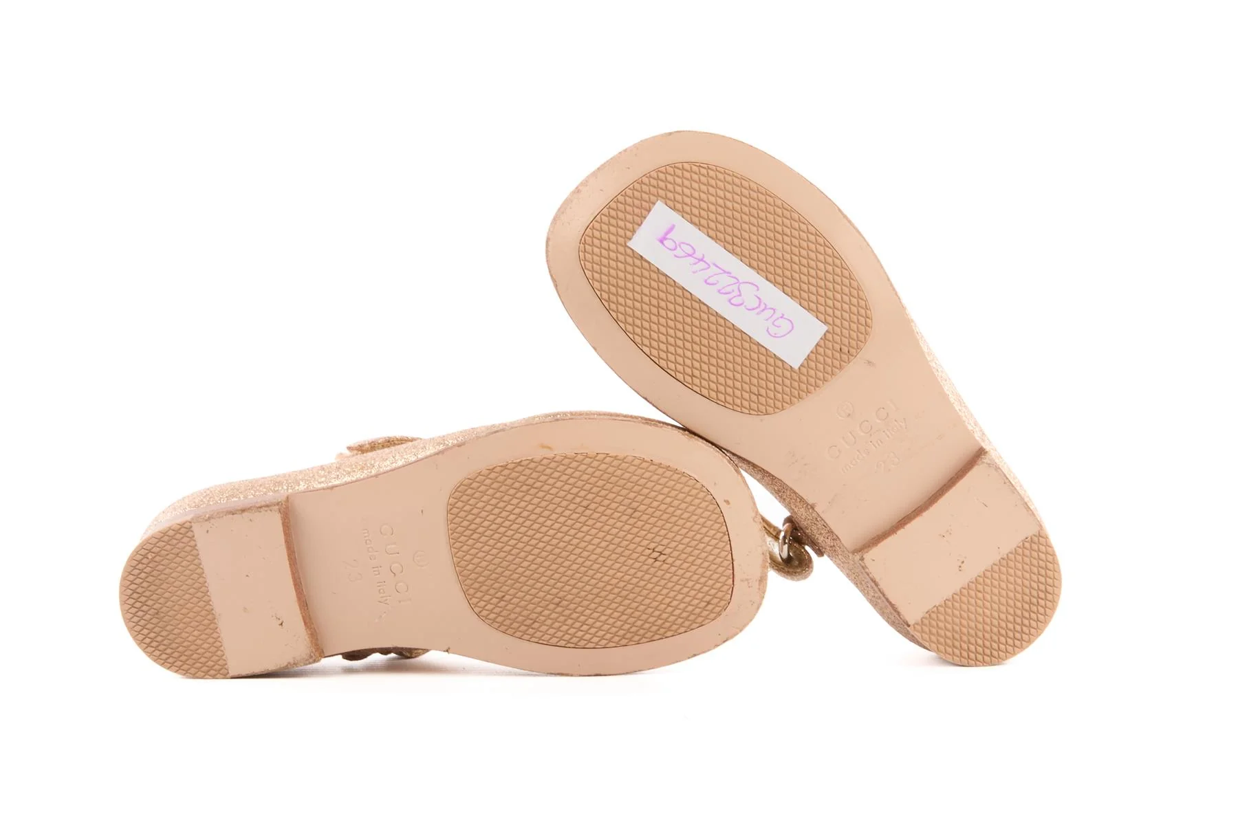 GUCCI GOLD KIDS GIRLS BALLET FLATS EU 23 UK 6 US 7 - Image 6